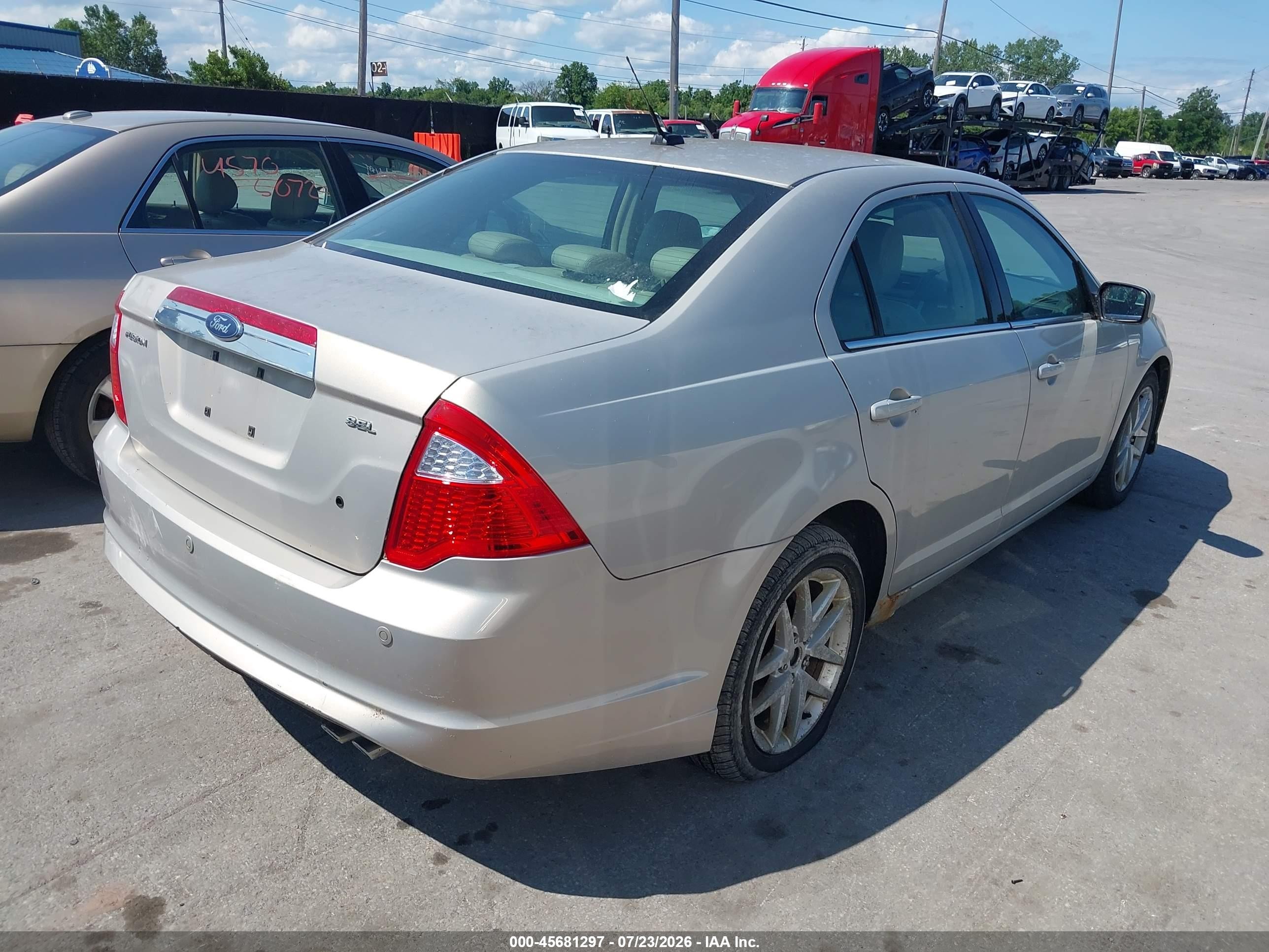 2010 Ford Fusion Sel Silver vin: 3FAHP0JA9AR244324