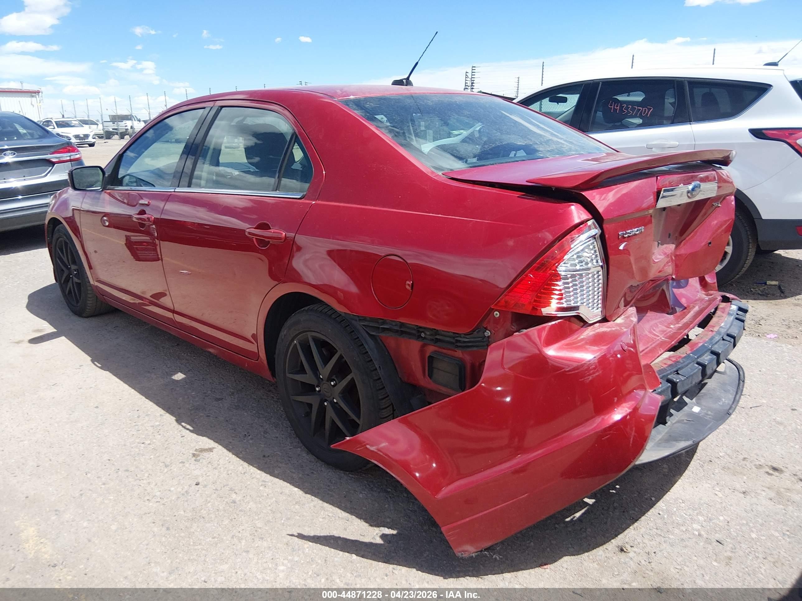 2010 Ford Fusion Sel Red vin: 3FAHP0JA9AR258613
