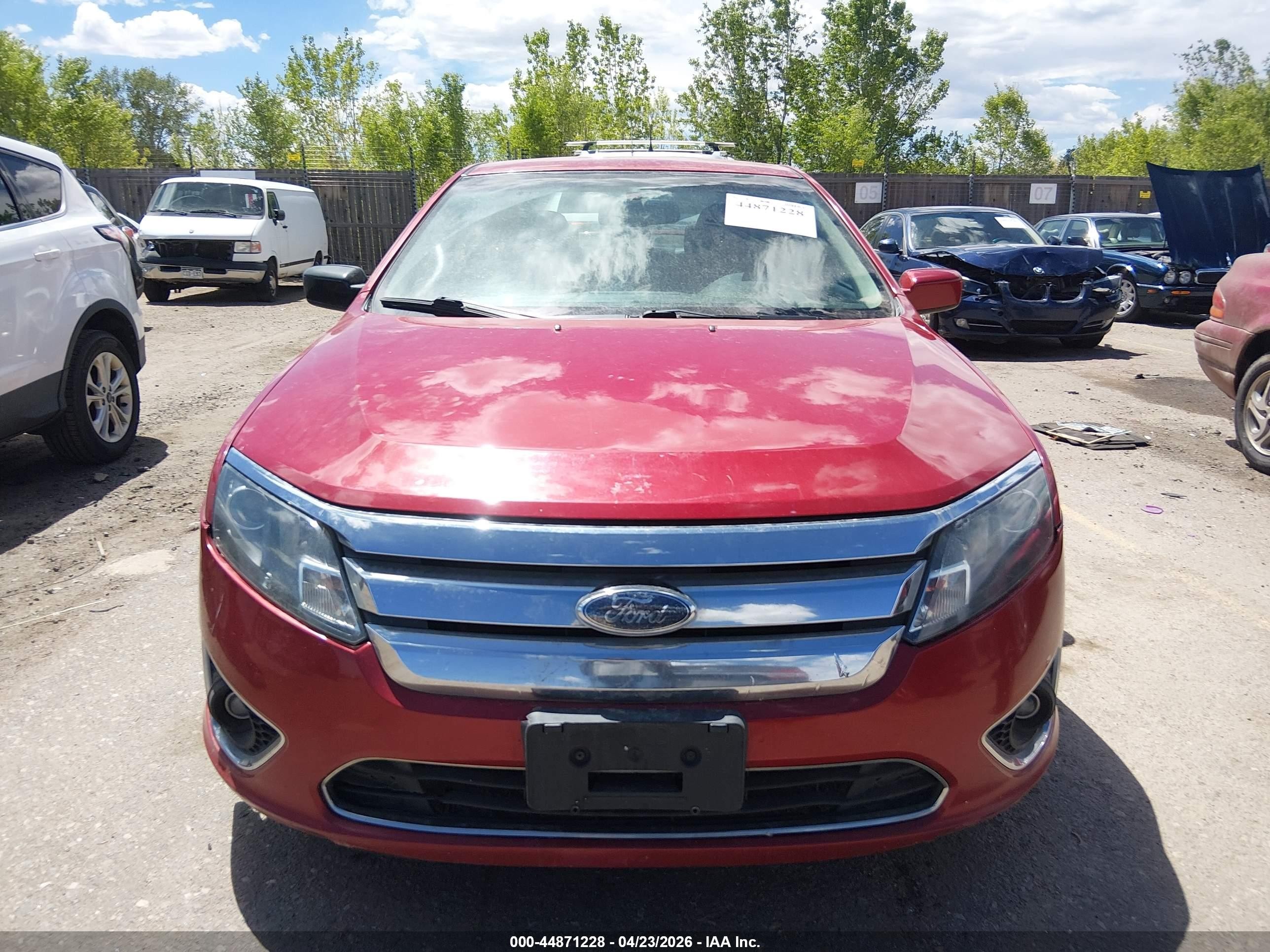 2010 Ford Fusion Sel Red vin: 3FAHP0JA9AR258613