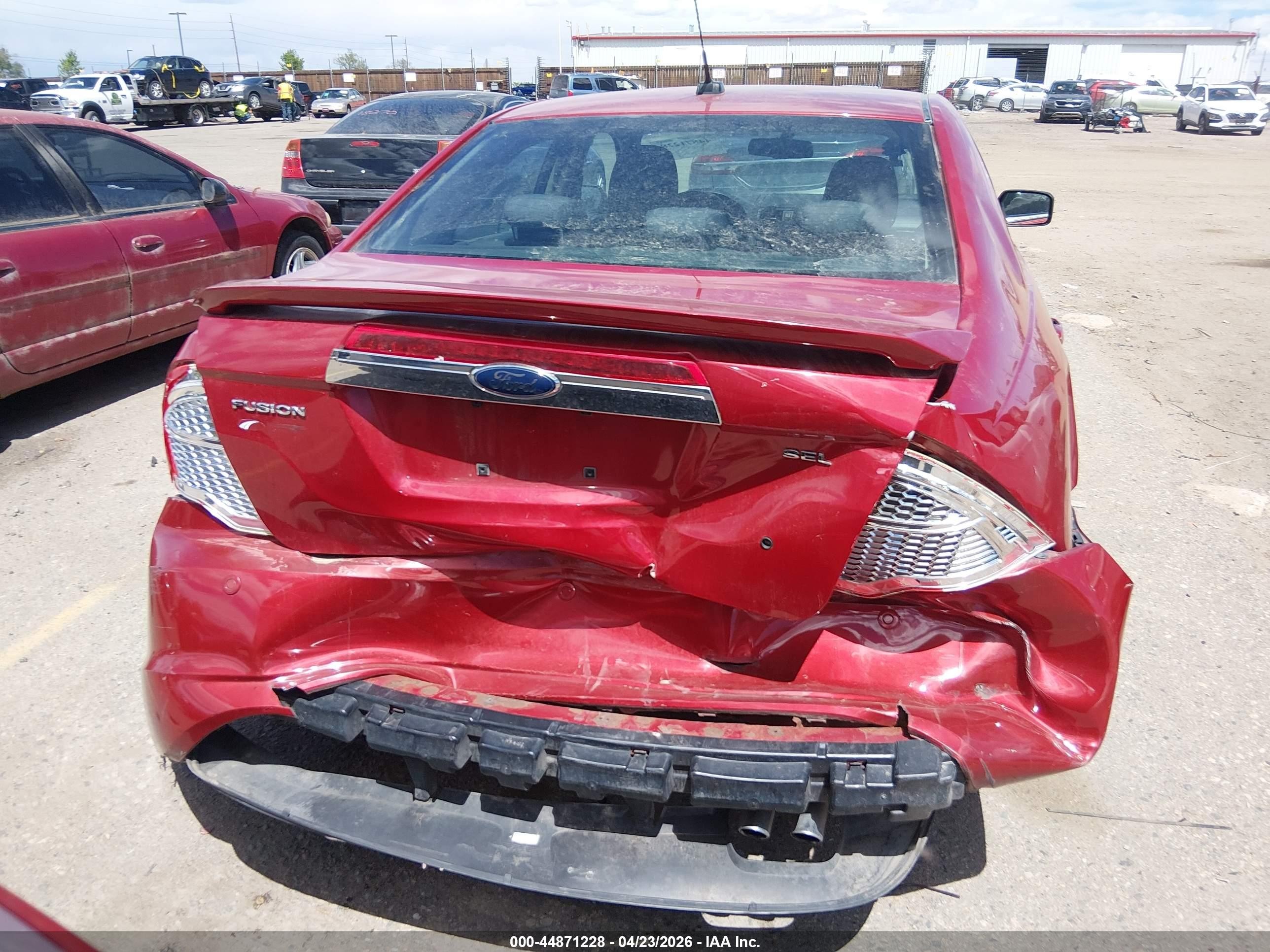 2010 Ford Fusion Sel Red vin: 3FAHP0JA9AR258613