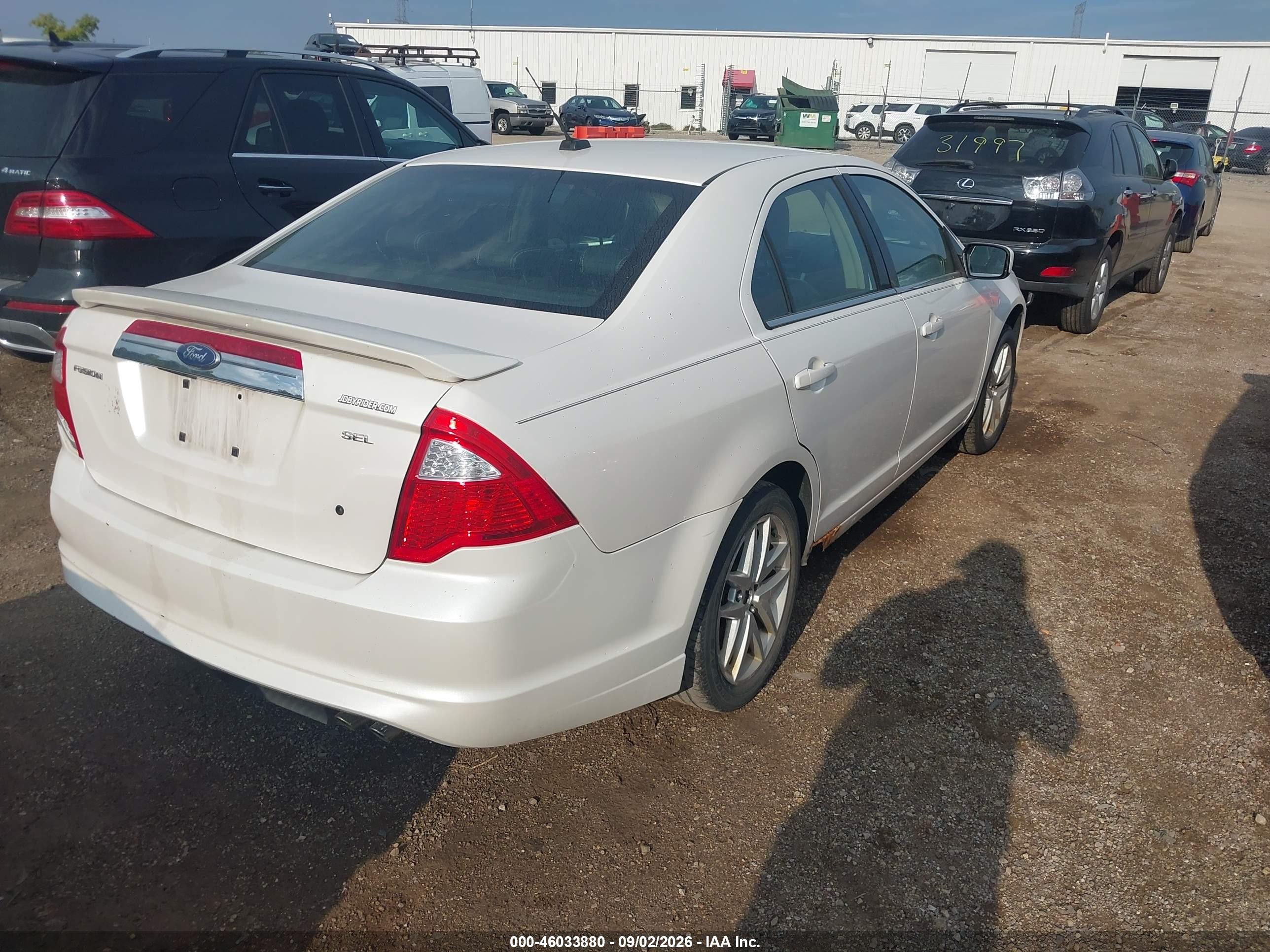 2010 Ford Fusion Sel White vin: 3FAHP0JA9AR259664