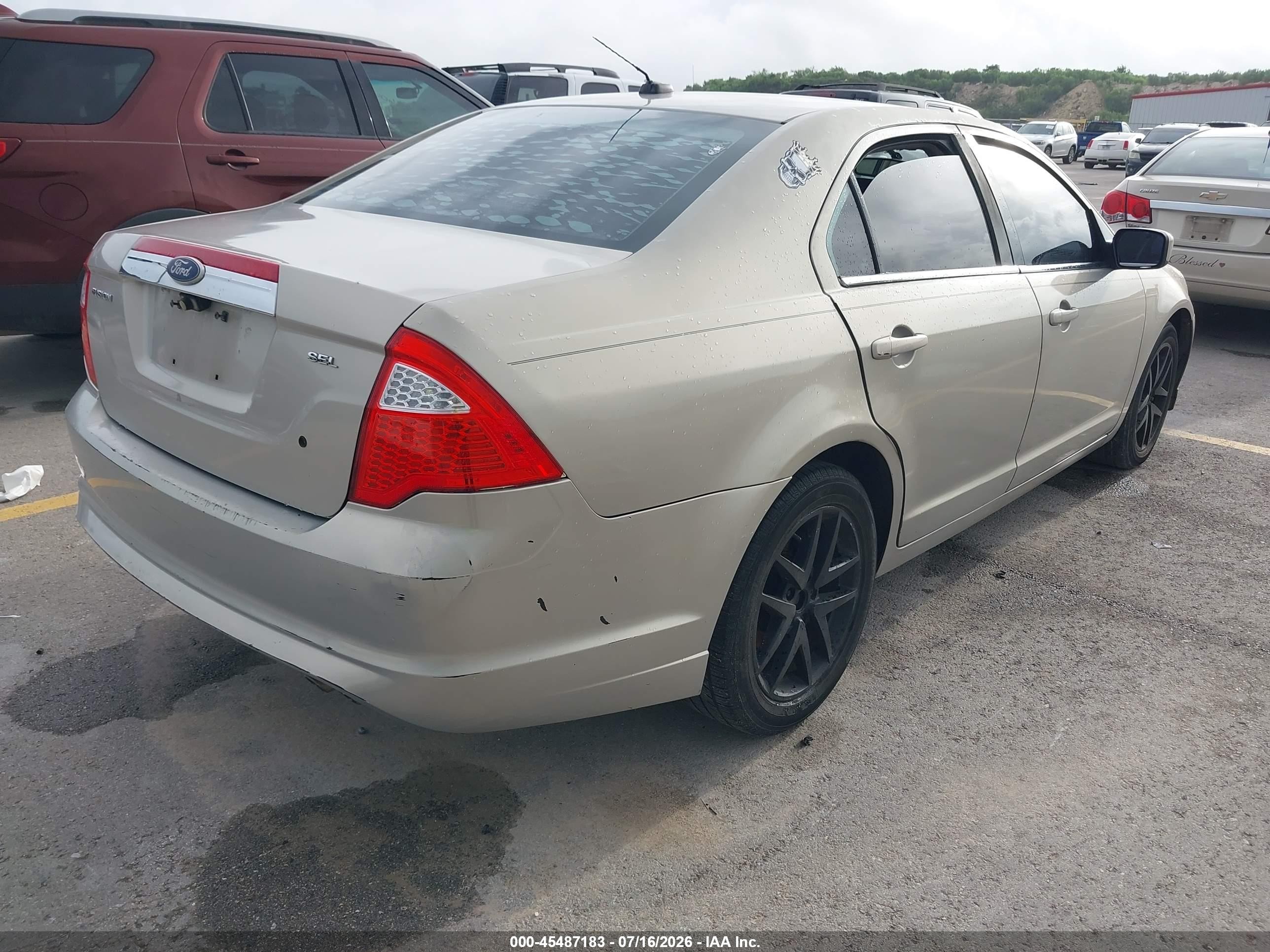 2010 Ford Fusion Sel Beige vin: 3FAHP0JA9AR320513