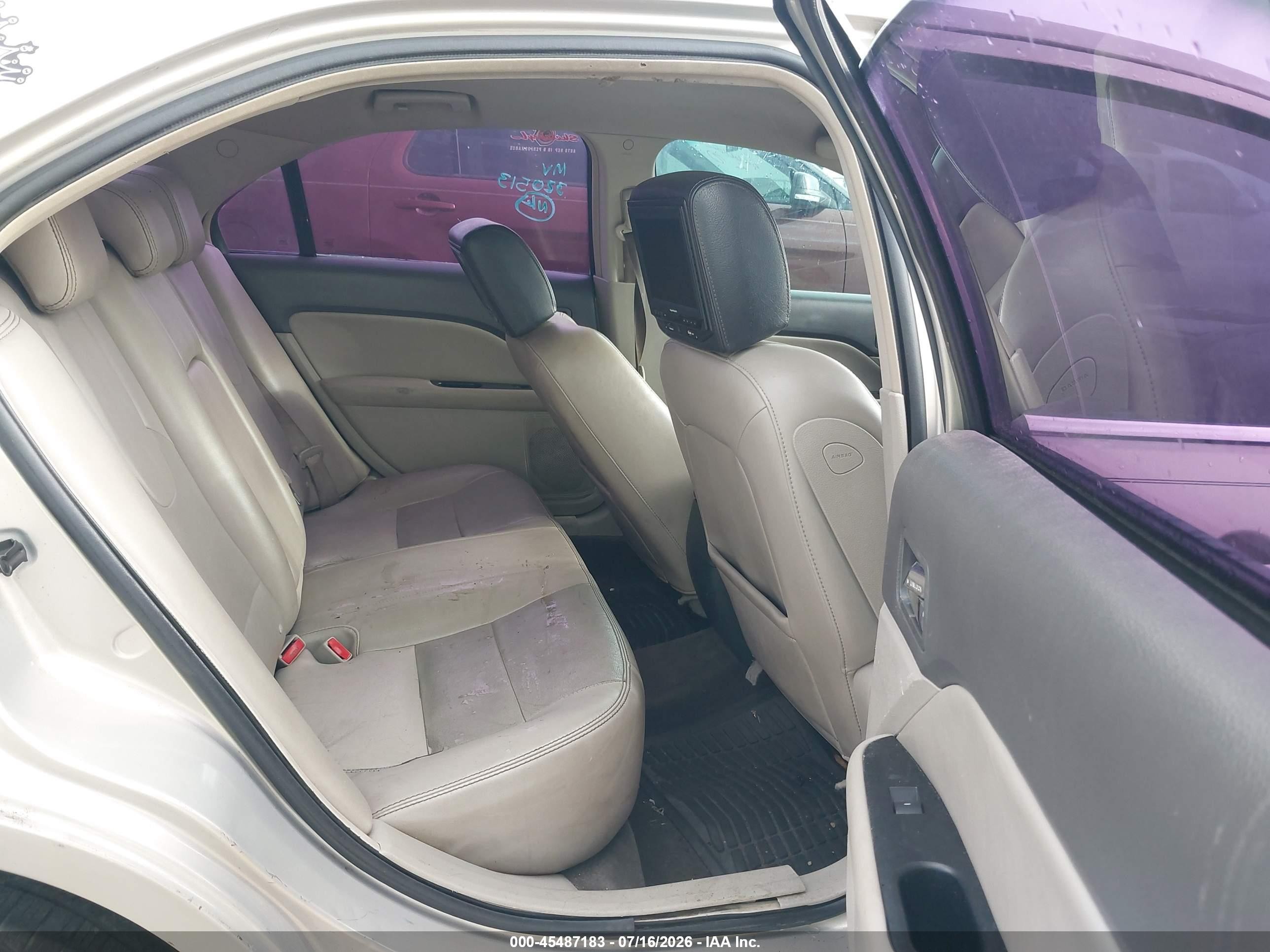 2010 Ford Fusion Sel Beige vin: 3FAHP0JA9AR320513