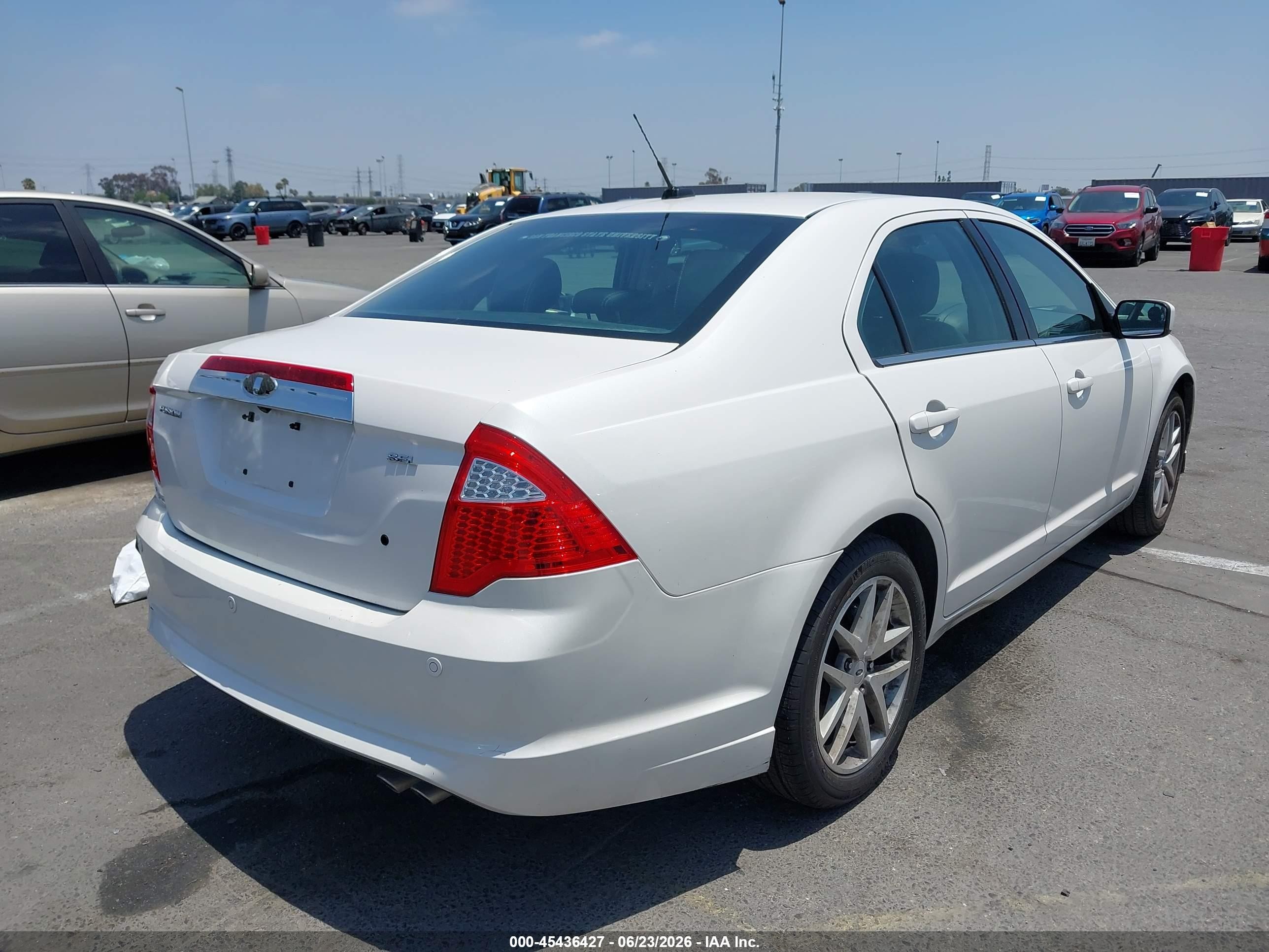2011 Ford Fusion Sel White vin: 3FAHP0JA9BR221773