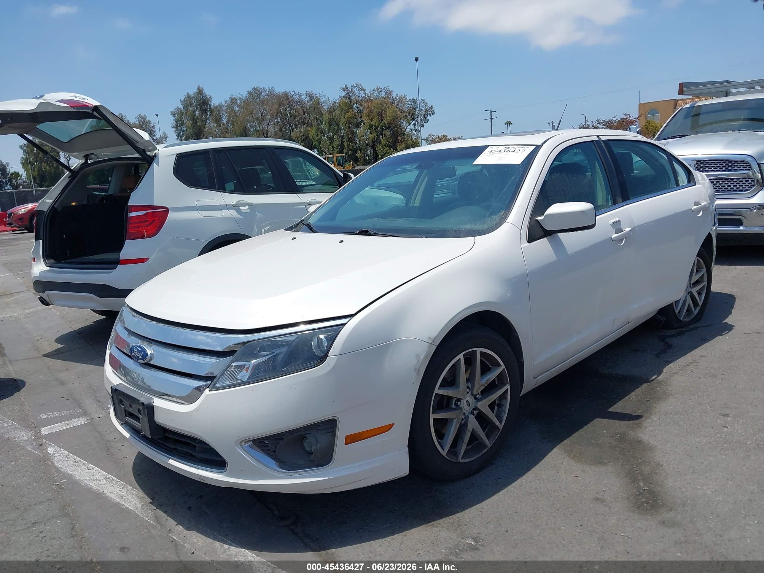 2011 Ford Fusion Sel White vin: 3FAHP0JA9BR221773