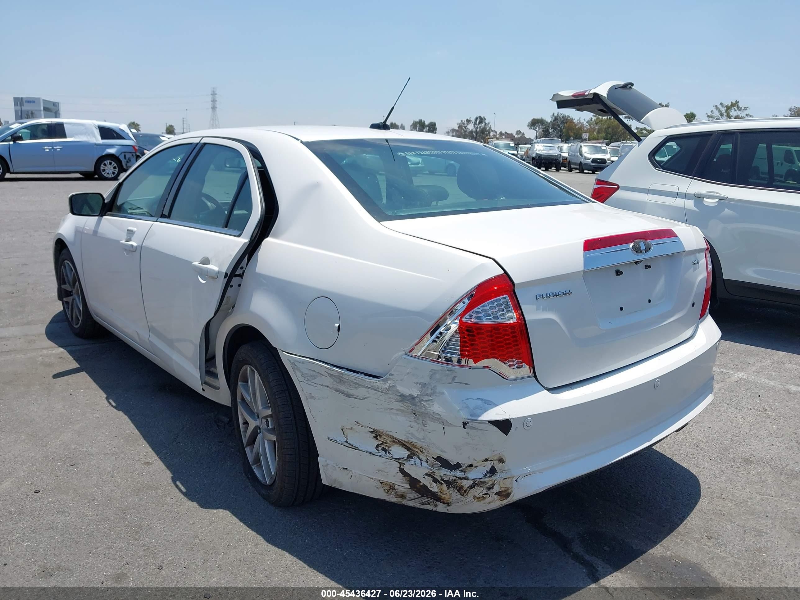 2011 Ford Fusion Sel White vin: 3FAHP0JA9BR221773