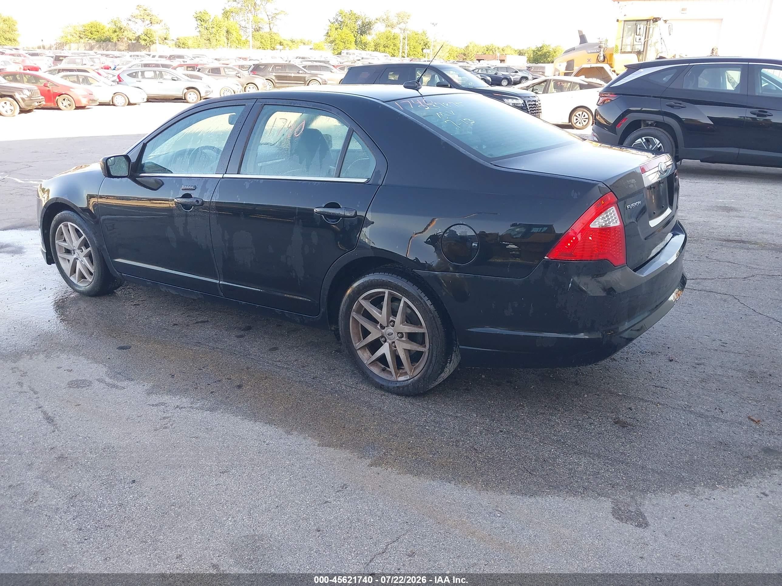 2011 Ford Fusion Sel Black vin: 3FAHP0JA9BR237875