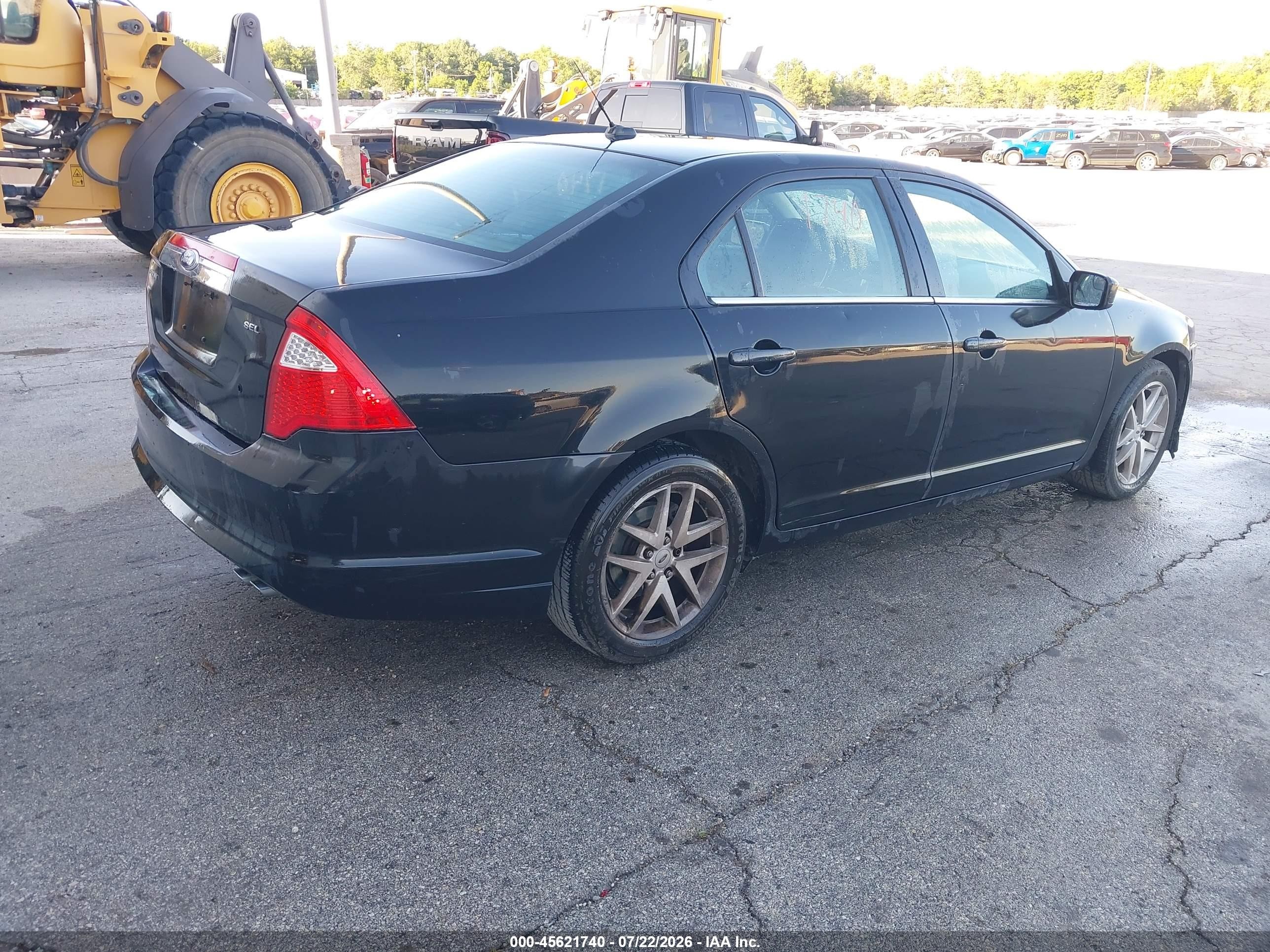 2011 Ford Fusion Sel Black vin: 3FAHP0JA9BR237875