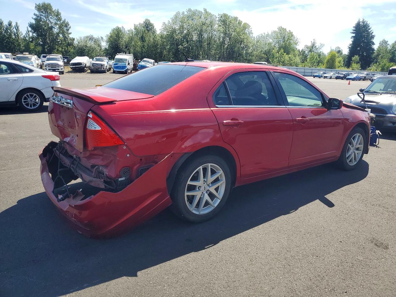 2011 Ford Fusion Sel Red vin: 3FAHP0JA9BR280175