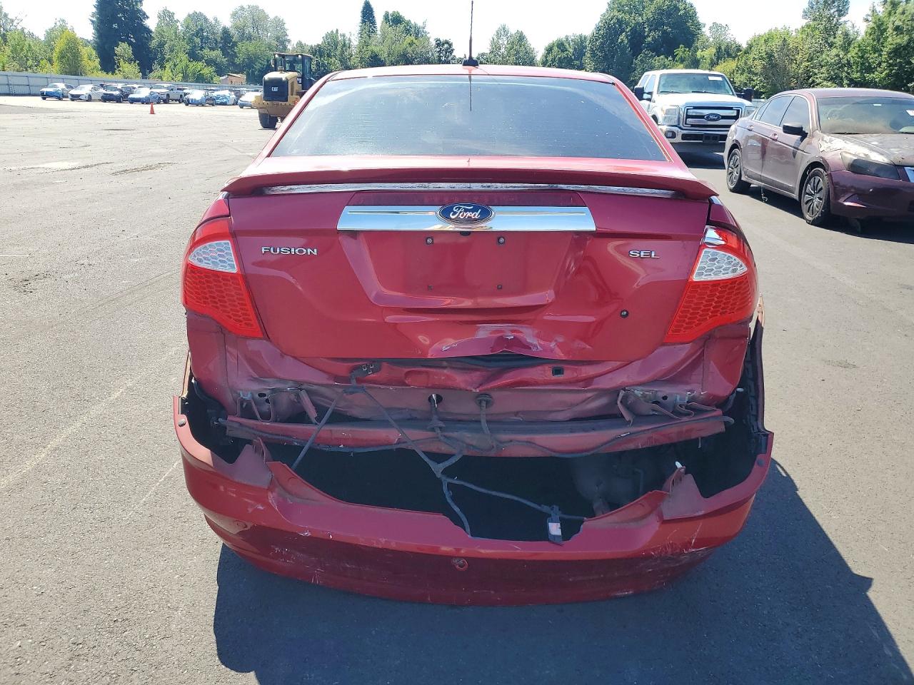 2011 Ford Fusion Sel Red vin: 3FAHP0JA9BR280175