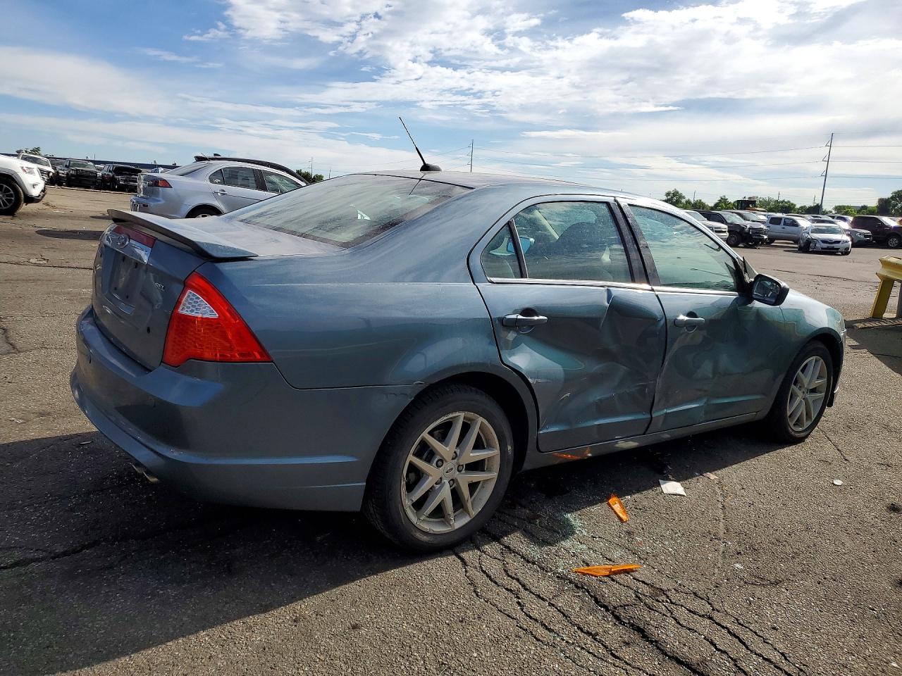 2011 Ford Fusion Sel Синий vin: 3FAHP0JA9BR326880