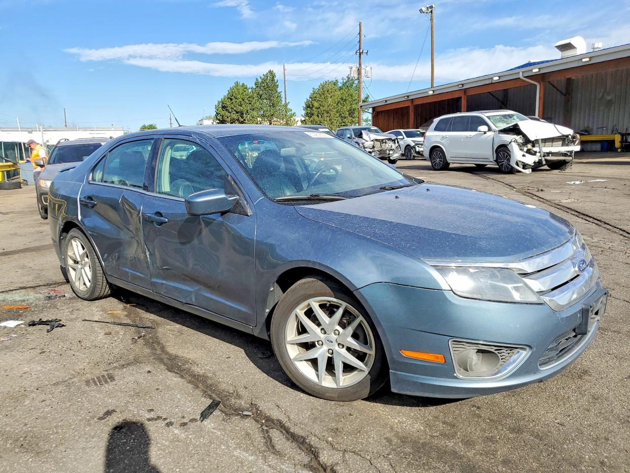 2011 Ford Fusion Sel Синий vin: 3FAHP0JA9BR326880