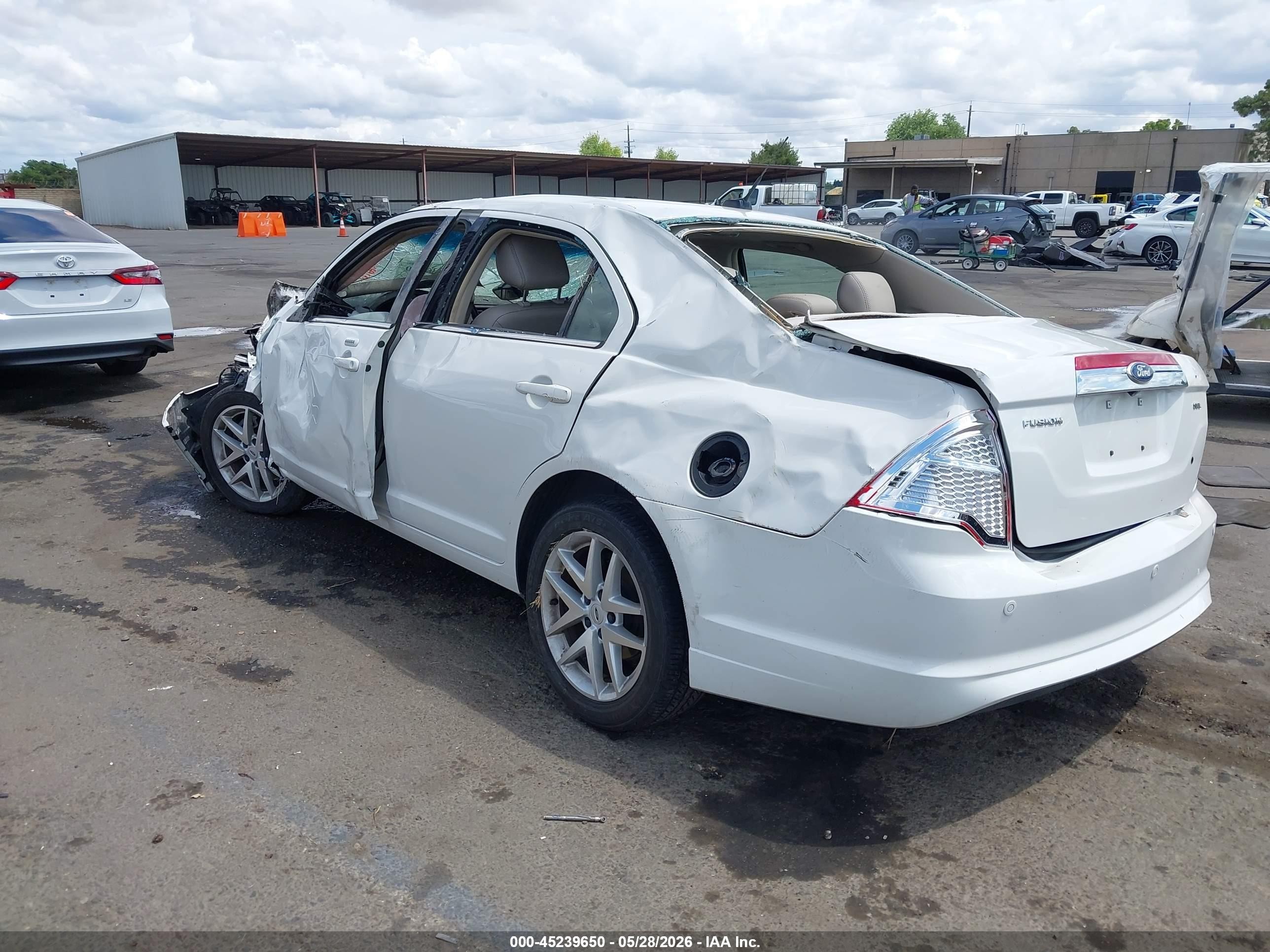 2012 Ford Fusion Sel White vin: 3FAHP0JA9CR109458