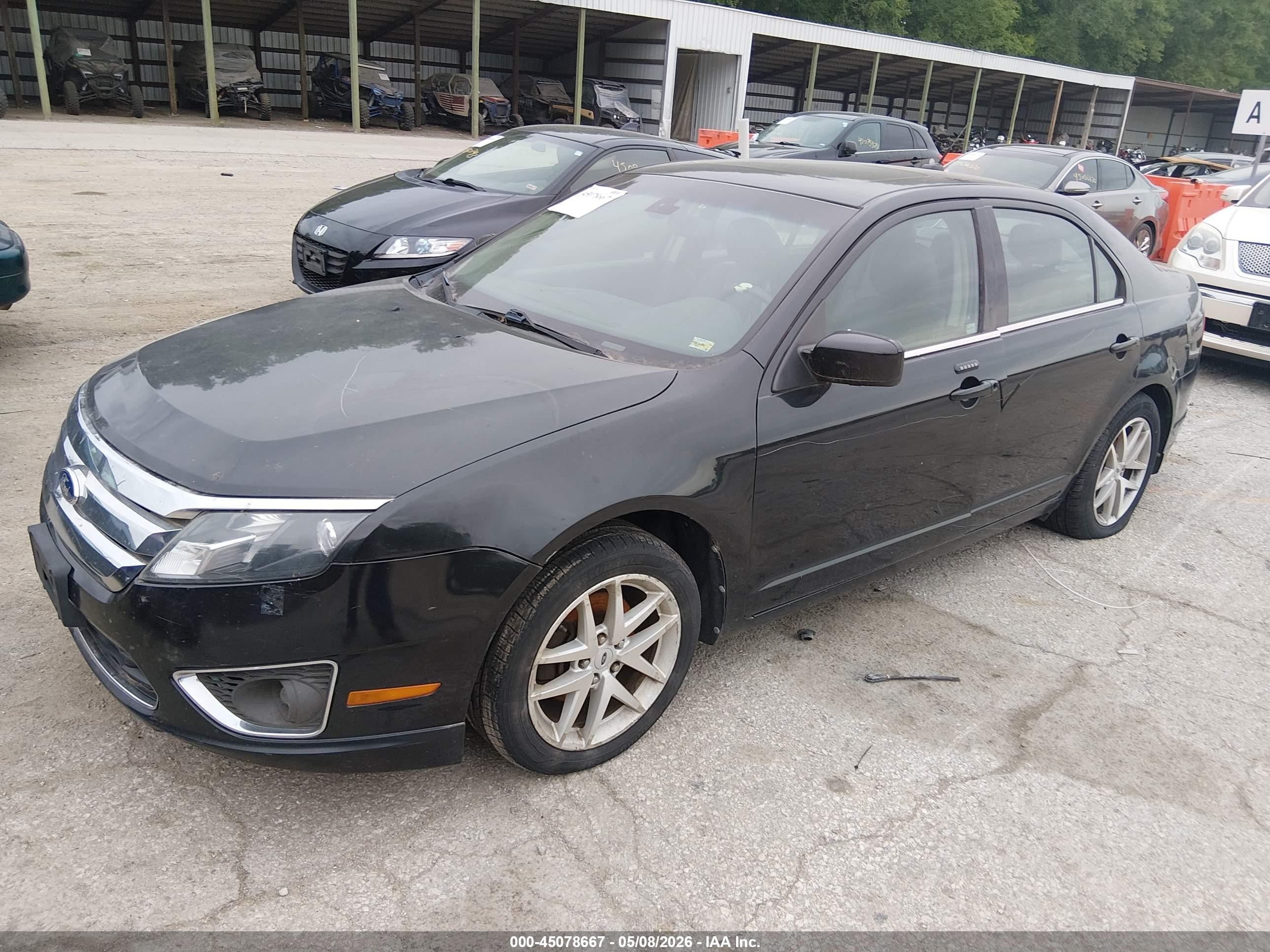 2012 Ford Fusion Sel Черный vin: 3FAHP0JA9CR210984