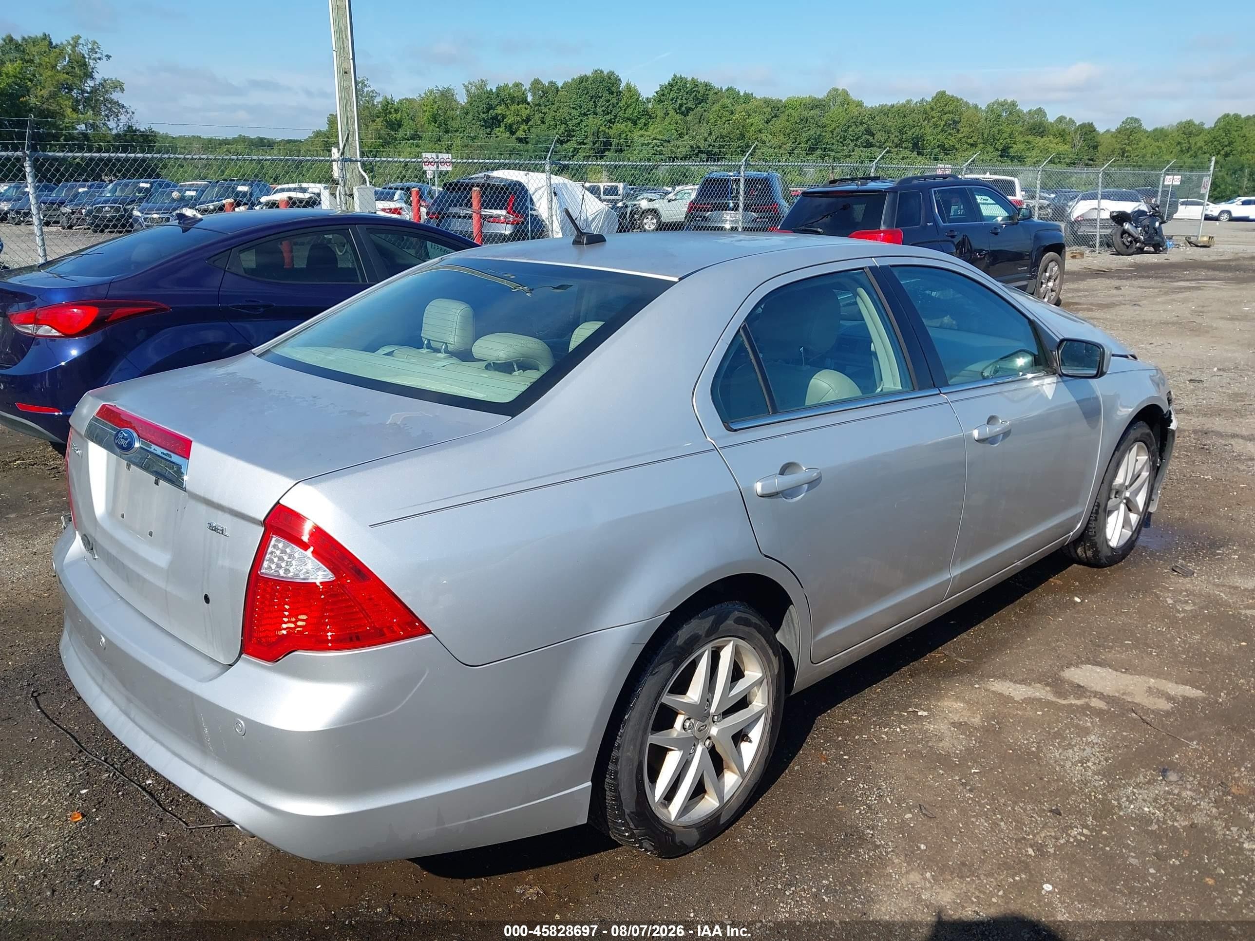 2012 Ford Fusion Sel Silver vin: 3FAHP0JA9CR307134