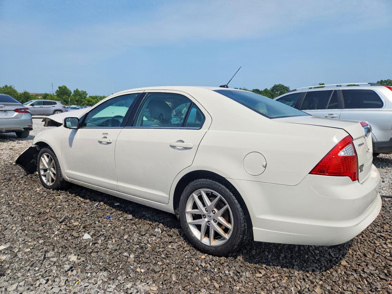 2012 Ford Fusion Sel White vin: 3FAHP0JA9CR320837