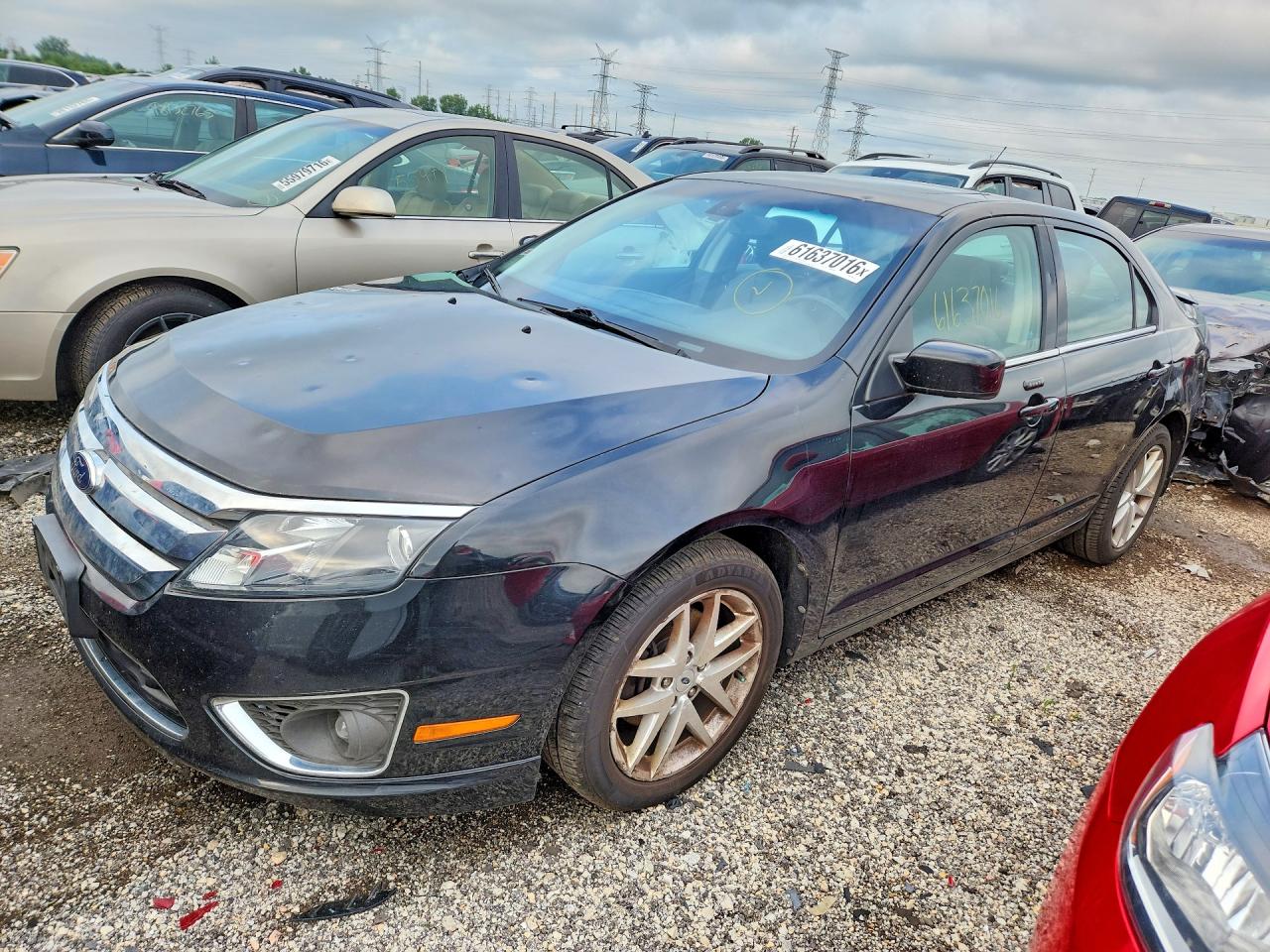 2012 Ford Fusion Sel Black vin: 3FAHP0JA9CR430710