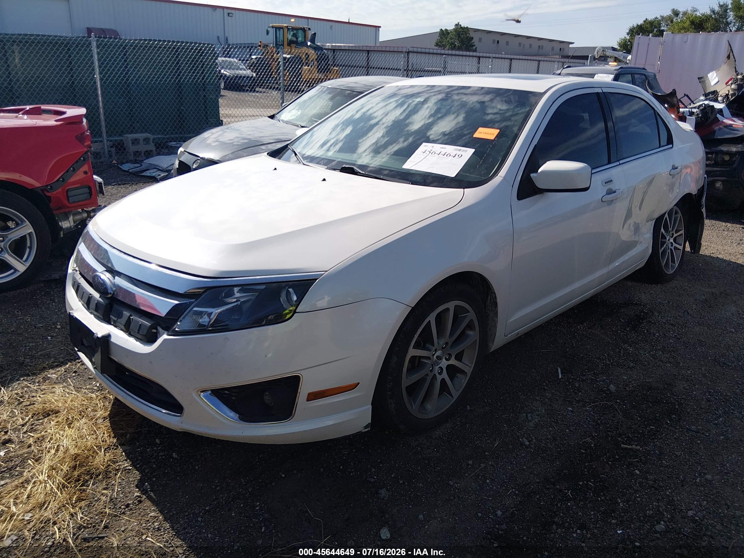2010 Ford Fusion Sel White vin: 3FAHP0JAXAR187597