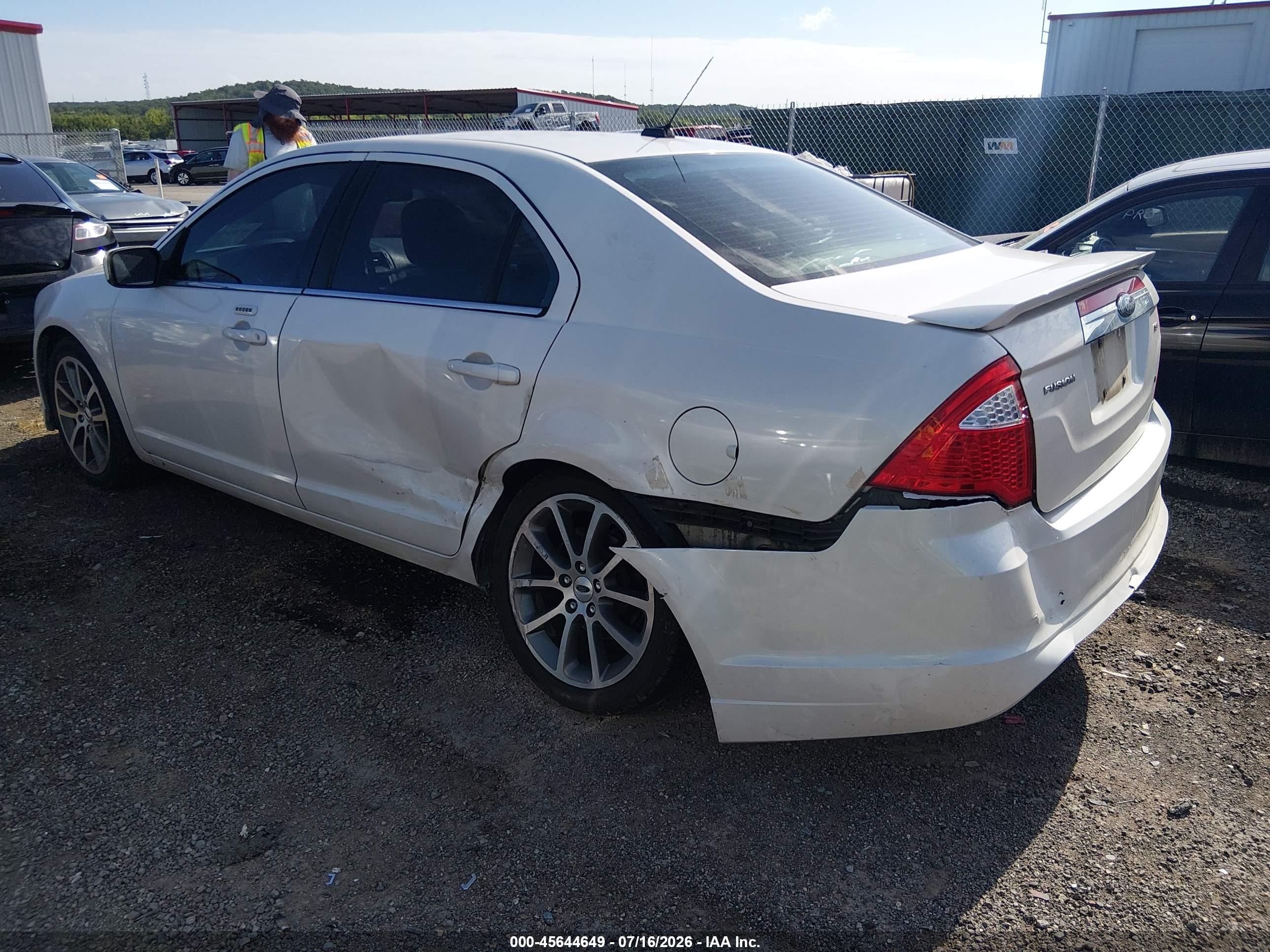 2010 Ford Fusion Sel White vin: 3FAHP0JAXAR187597