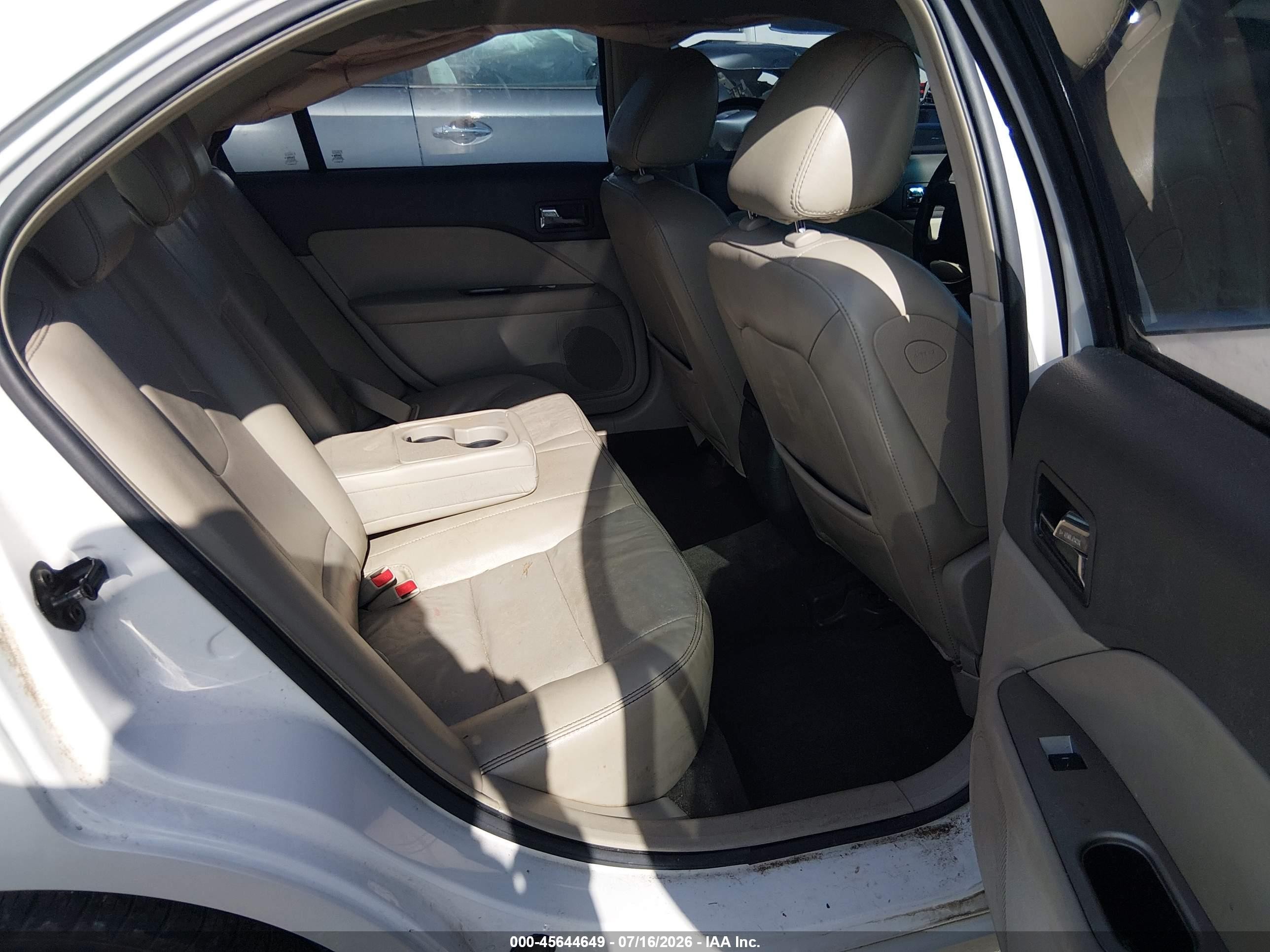 2010 Ford Fusion Sel White vin: 3FAHP0JAXAR187597