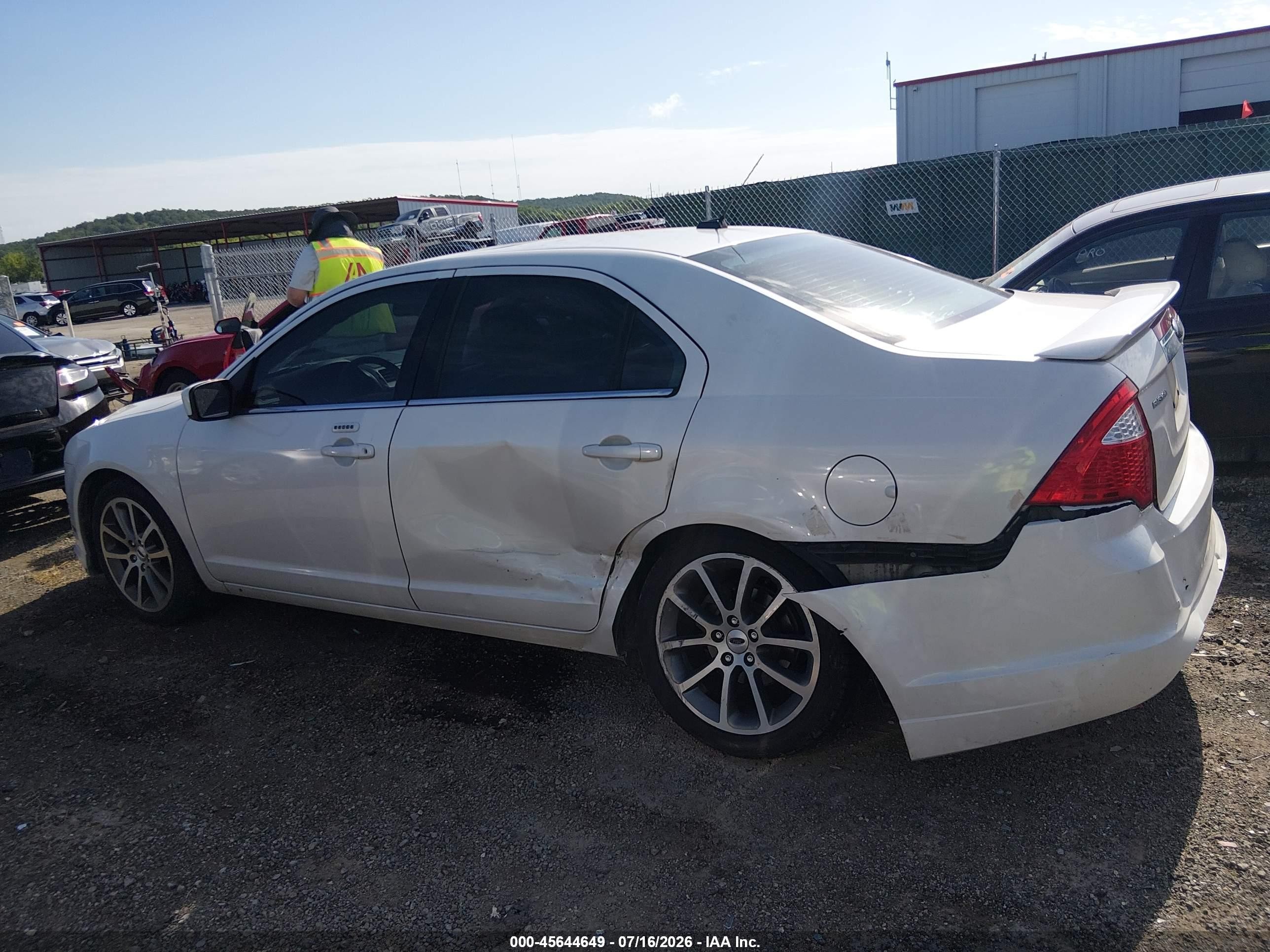 2010 Ford Fusion Sel White vin: 3FAHP0JAXAR187597