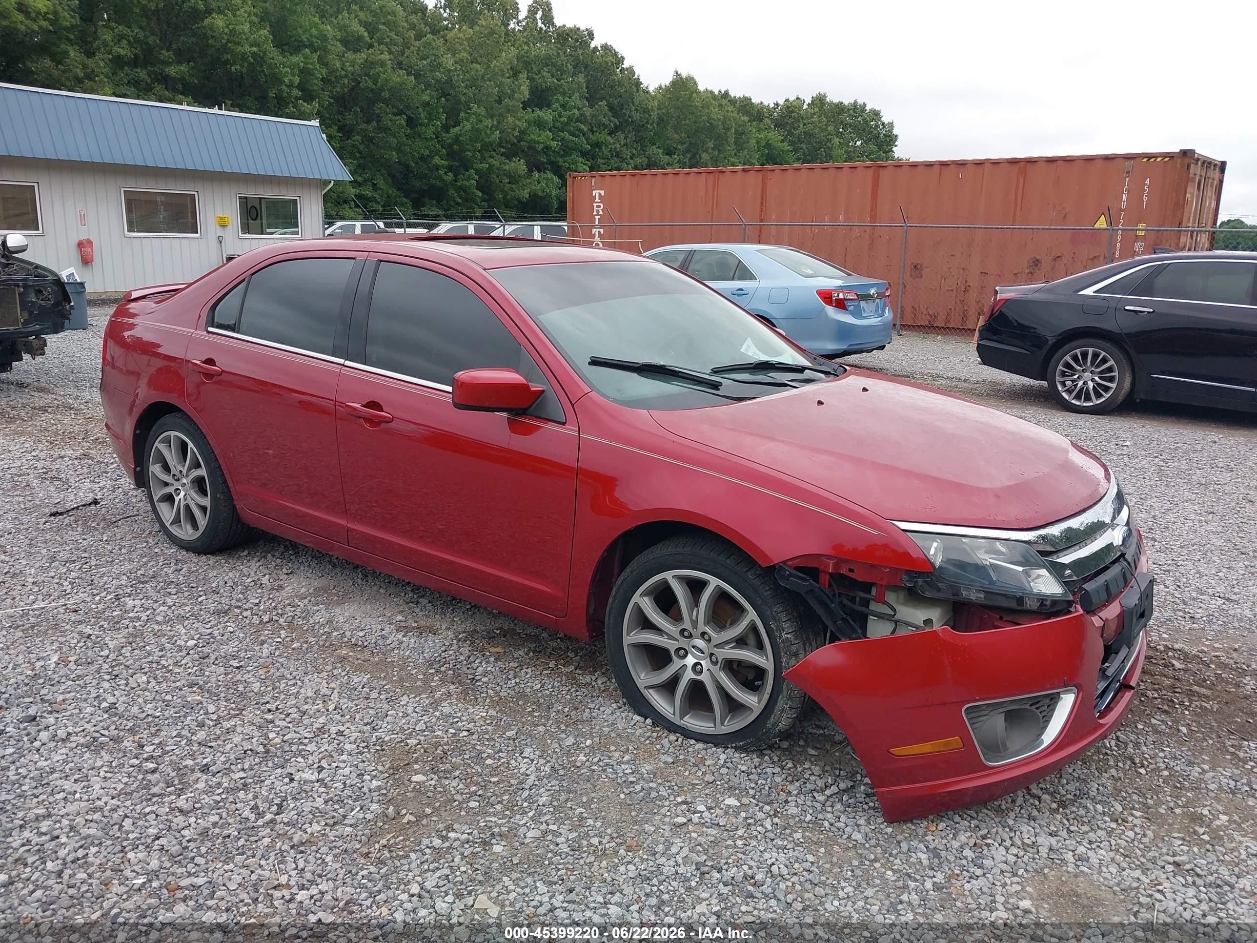 2010 Ford Fusion Sel Red vin: 3FAHP0JAXAR192296