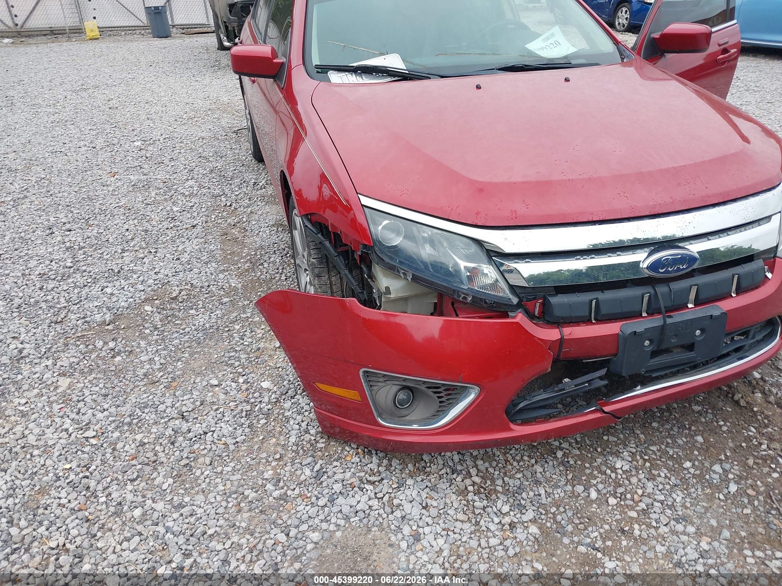 2010 Ford Fusion Sel Red vin: 3FAHP0JAXAR192296