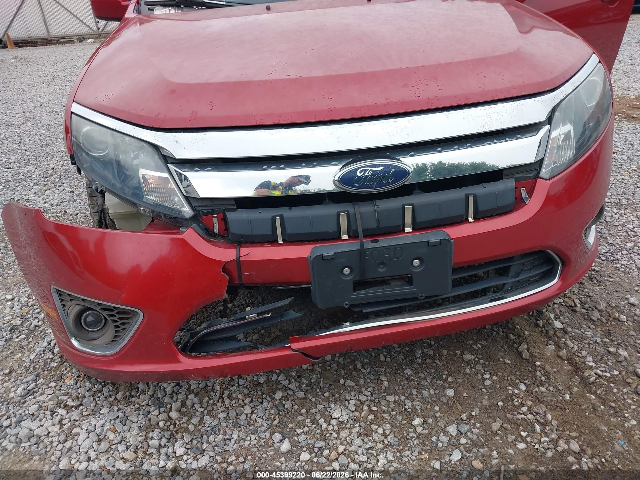 2010 Ford Fusion Sel Red vin: 3FAHP0JAXAR192296