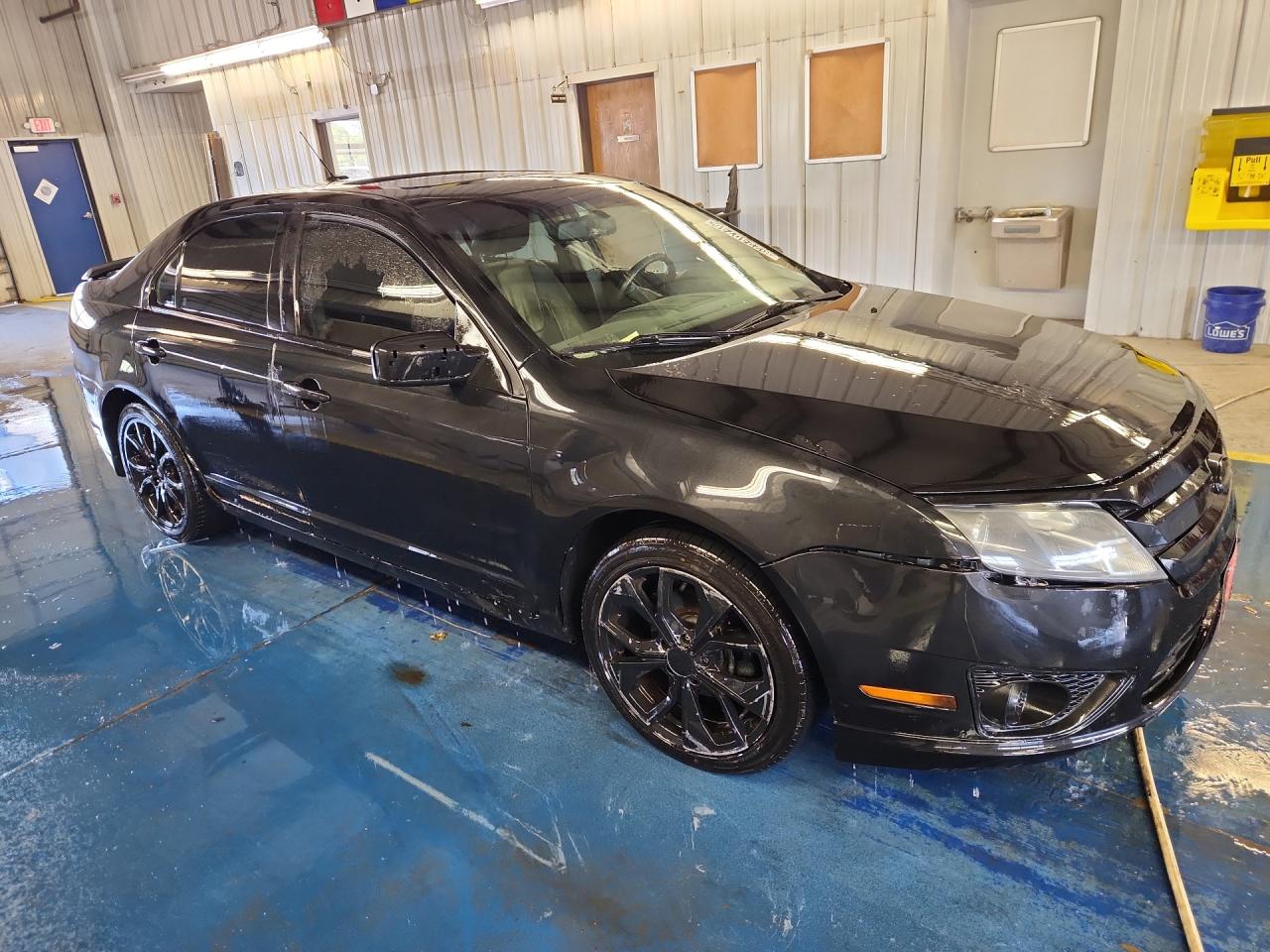 2010 Ford Fusion Sel Black vin: 3FAHP0JAXAR210019 Damage: Right Head Lamp, Faded, Repair Required