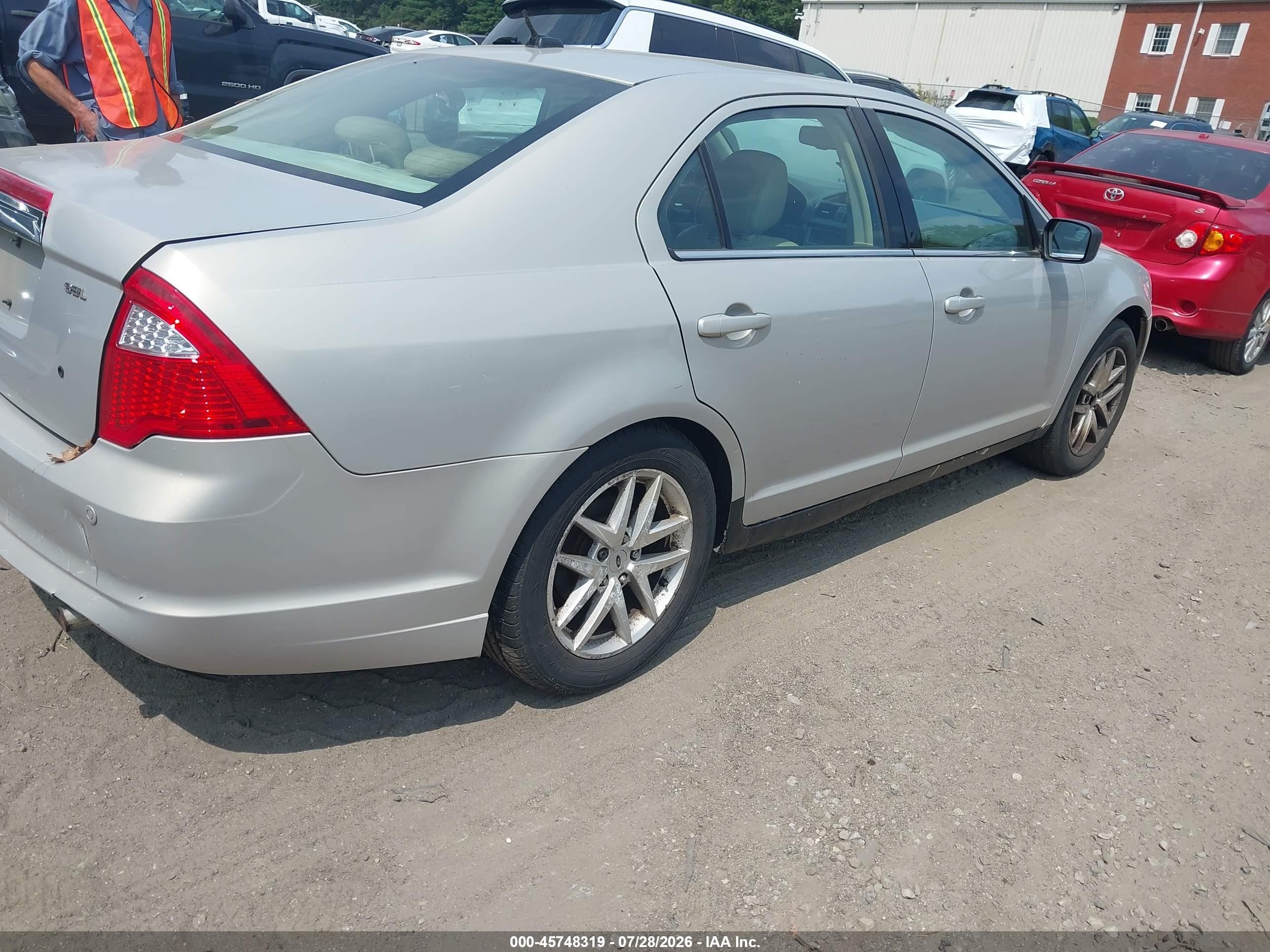 2010 Ford Fusion Sel Beige vin: 3FAHP0JAXAR275128