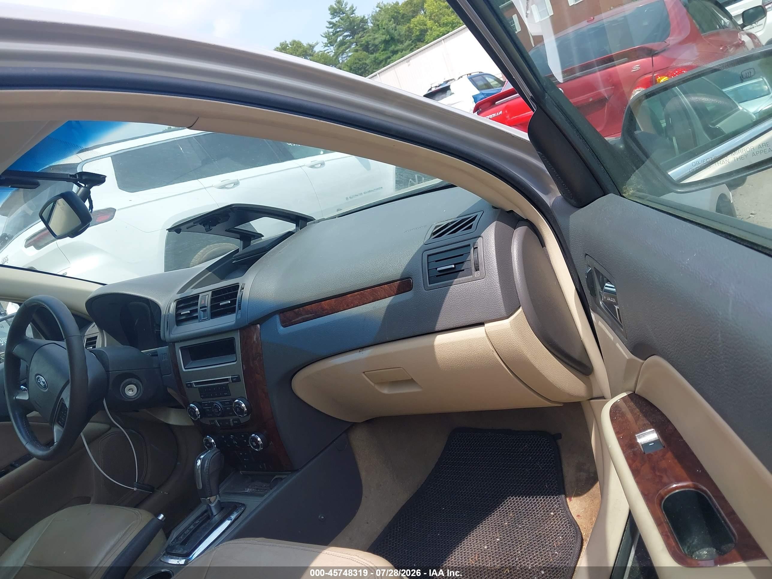 2010 Ford Fusion Sel Beige vin: 3FAHP0JAXAR275128