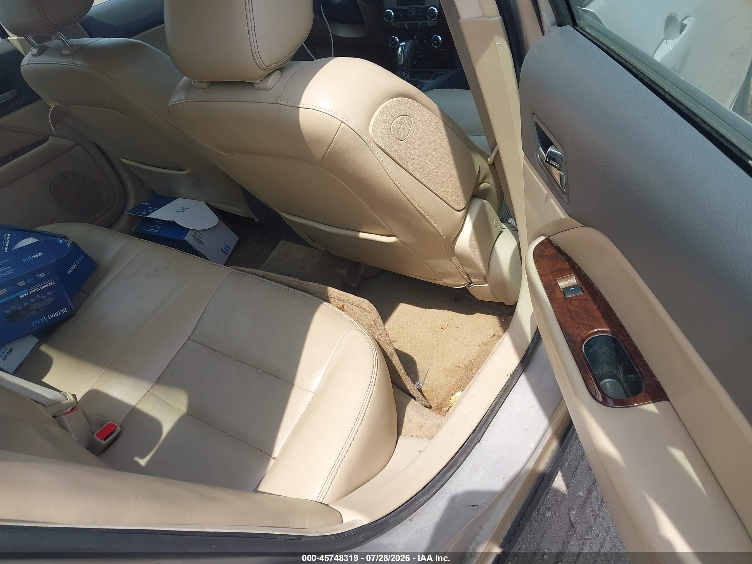 2010 Ford Fusion Sel Beige vin: 3FAHP0JAXAR275128