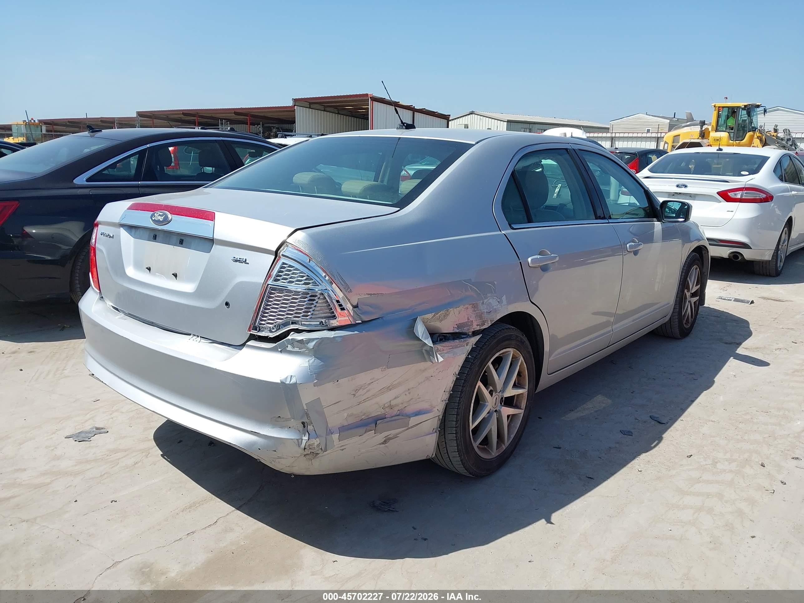 2010 Ford Fusion Sel Silver vin: 3FAHP0JAXAR424783