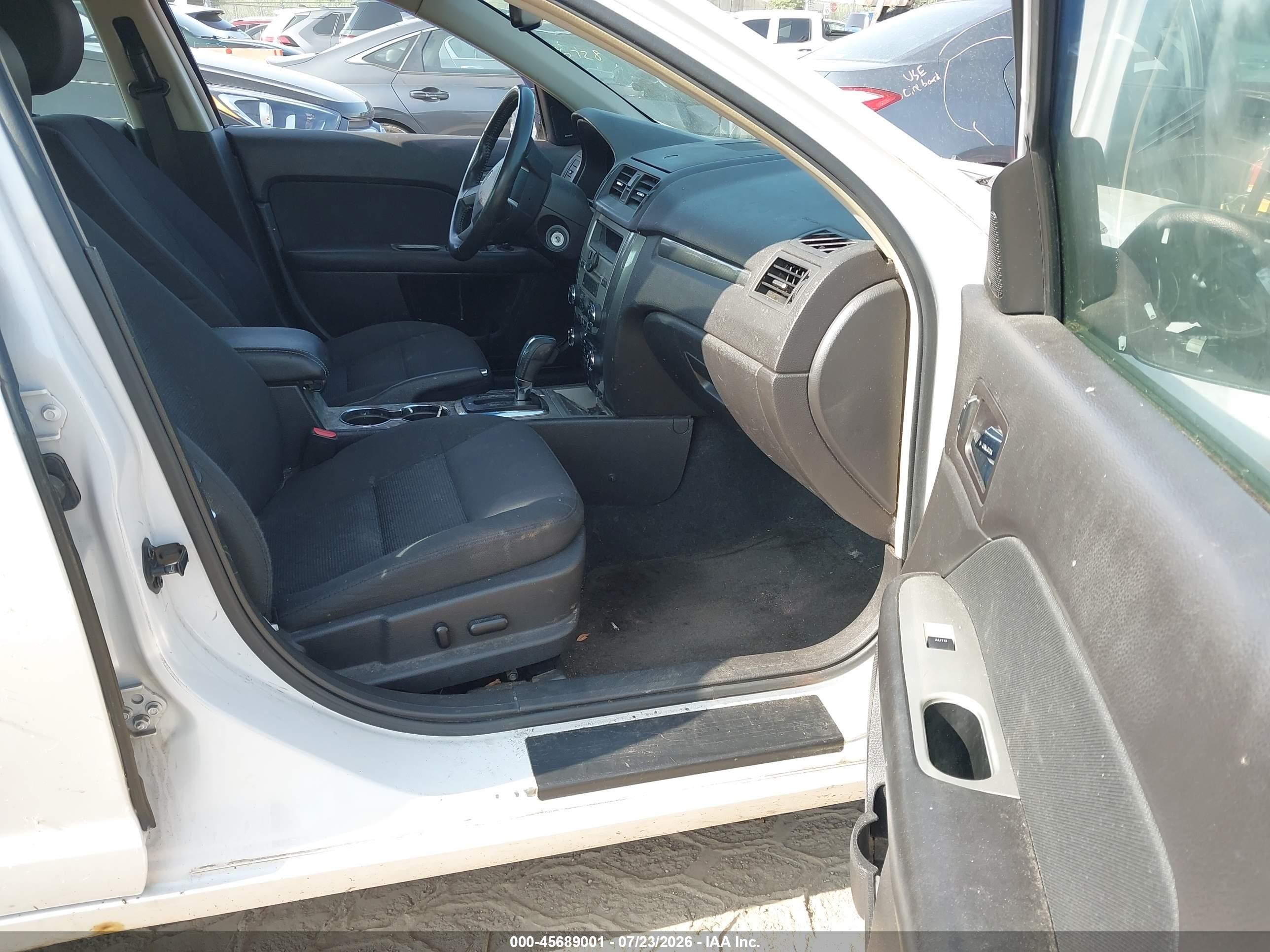 2011 Ford Fusion Sel White vin: 3FAHP0JAXBR175659