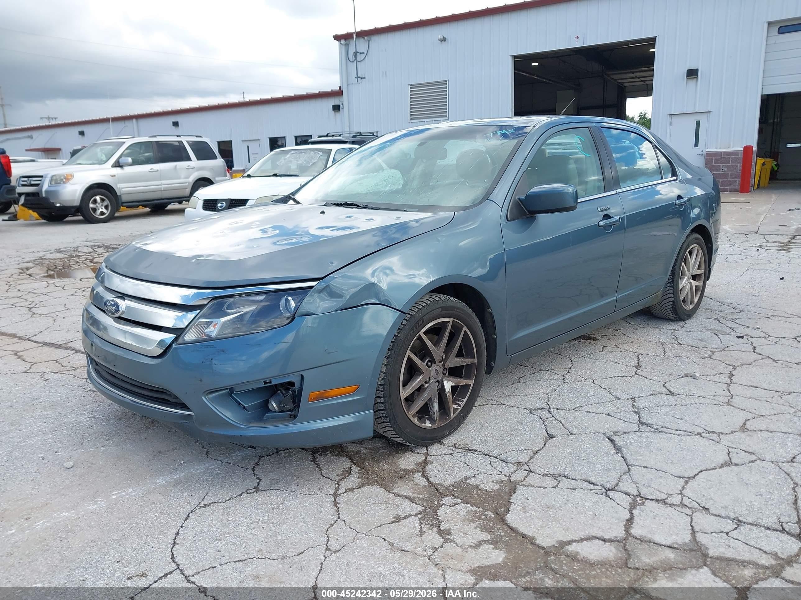 2012 Ford Fusion Sel Blue vin: 3FAHP0JAXCR169930