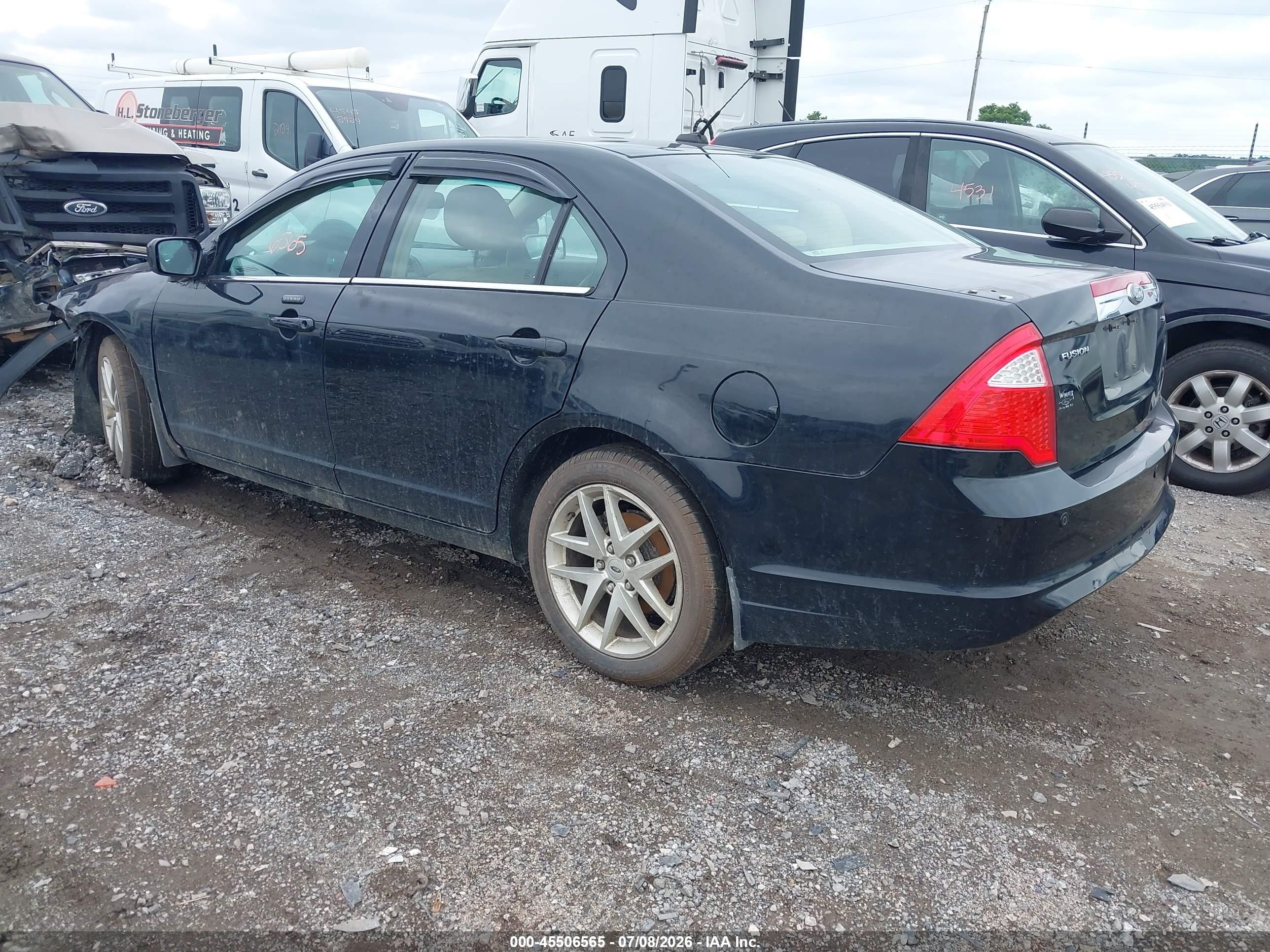 2012 Ford Fusion Sel Black vin: 3FAHP0JAXCR196299