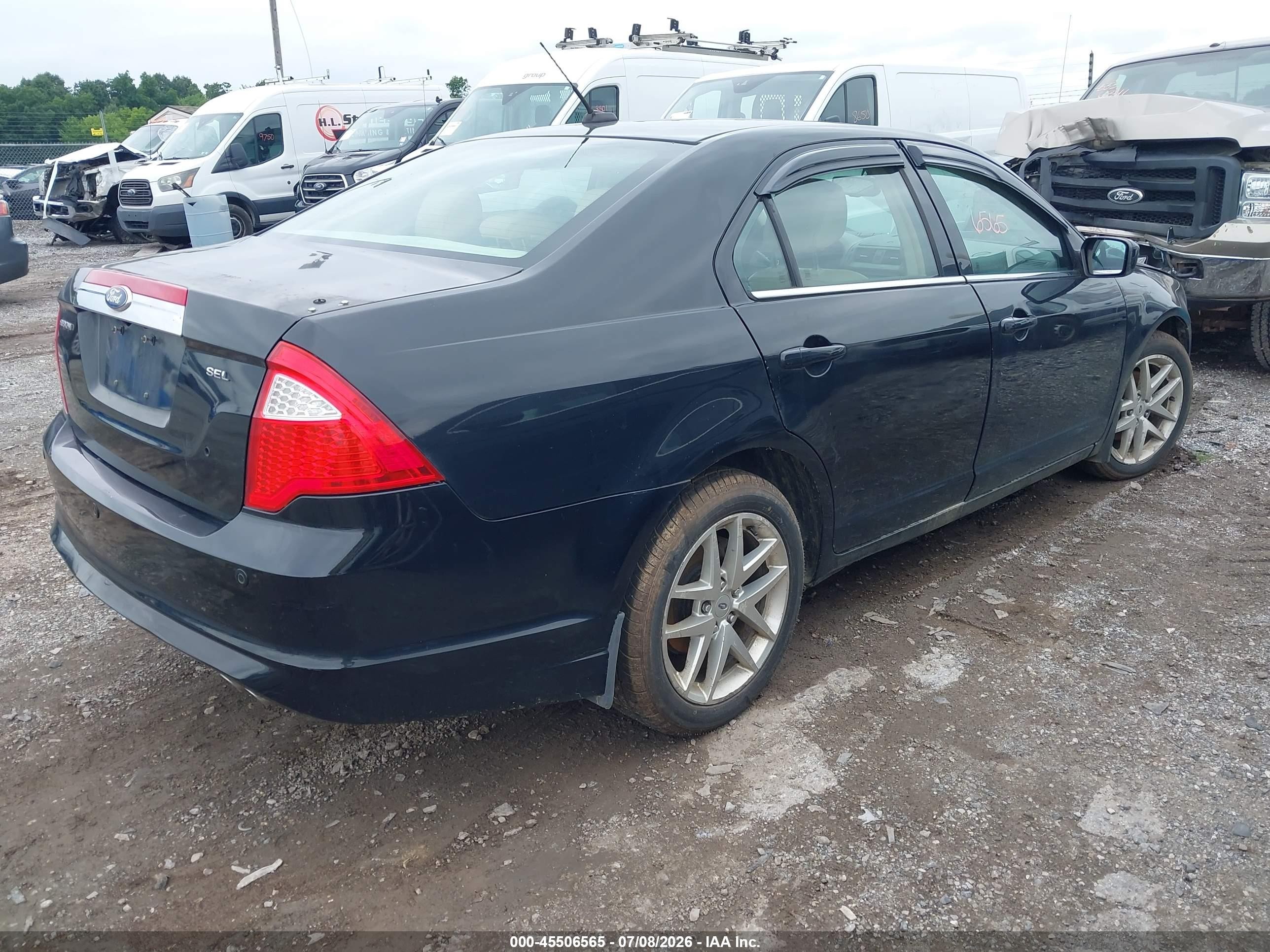 2012 Ford Fusion Sel Black vin: 3FAHP0JAXCR196299
