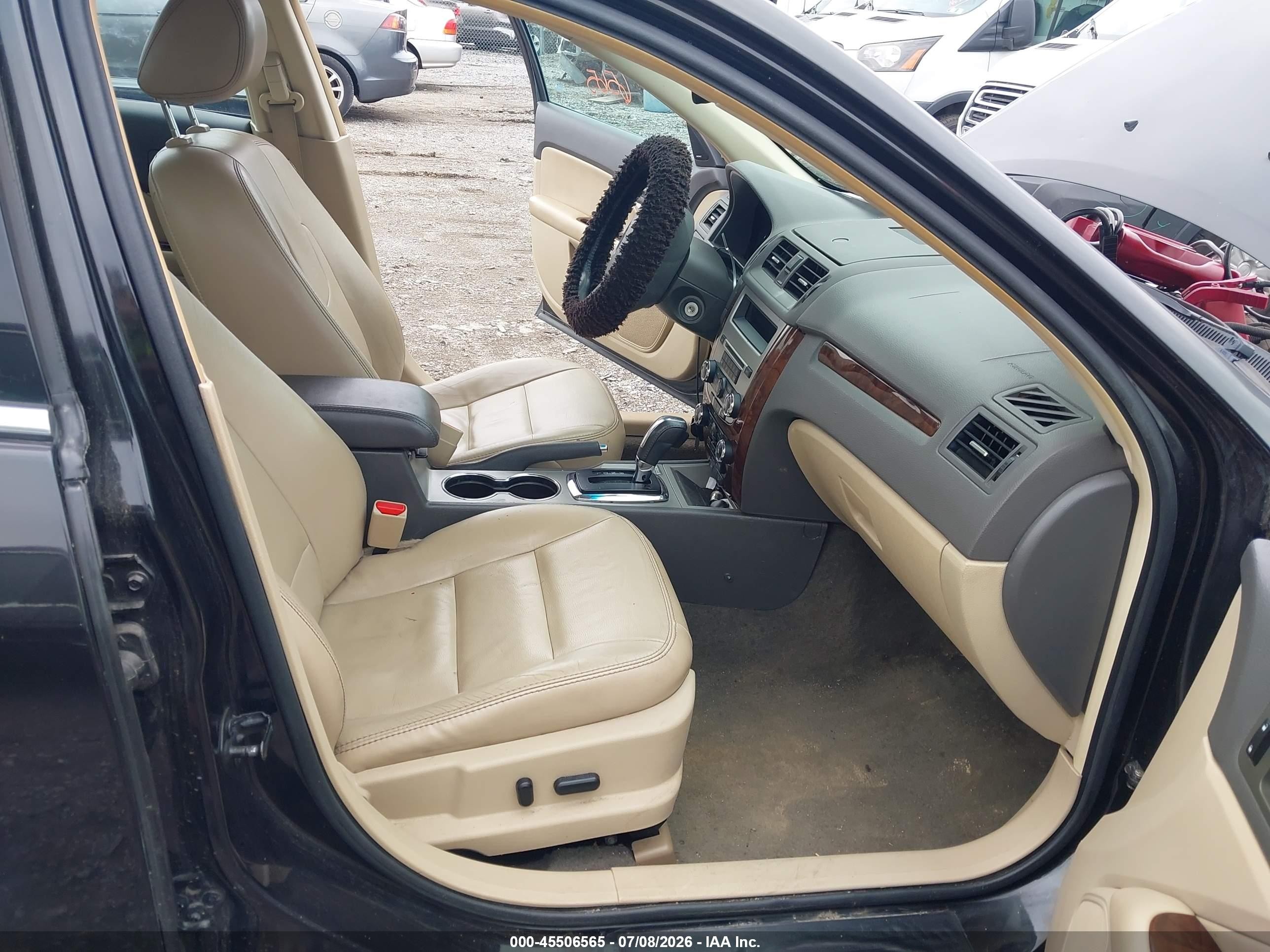 2012 Ford Fusion Sel Black vin: 3FAHP0JAXCR196299