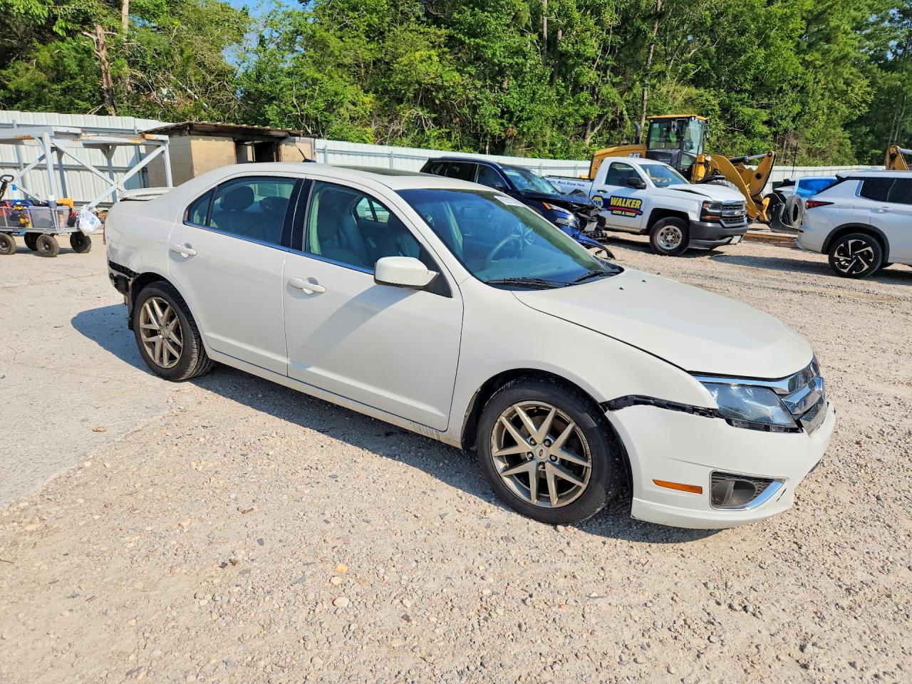 2012 Ford Fusion Sel White vin: 3FAHP0JAXCR206443