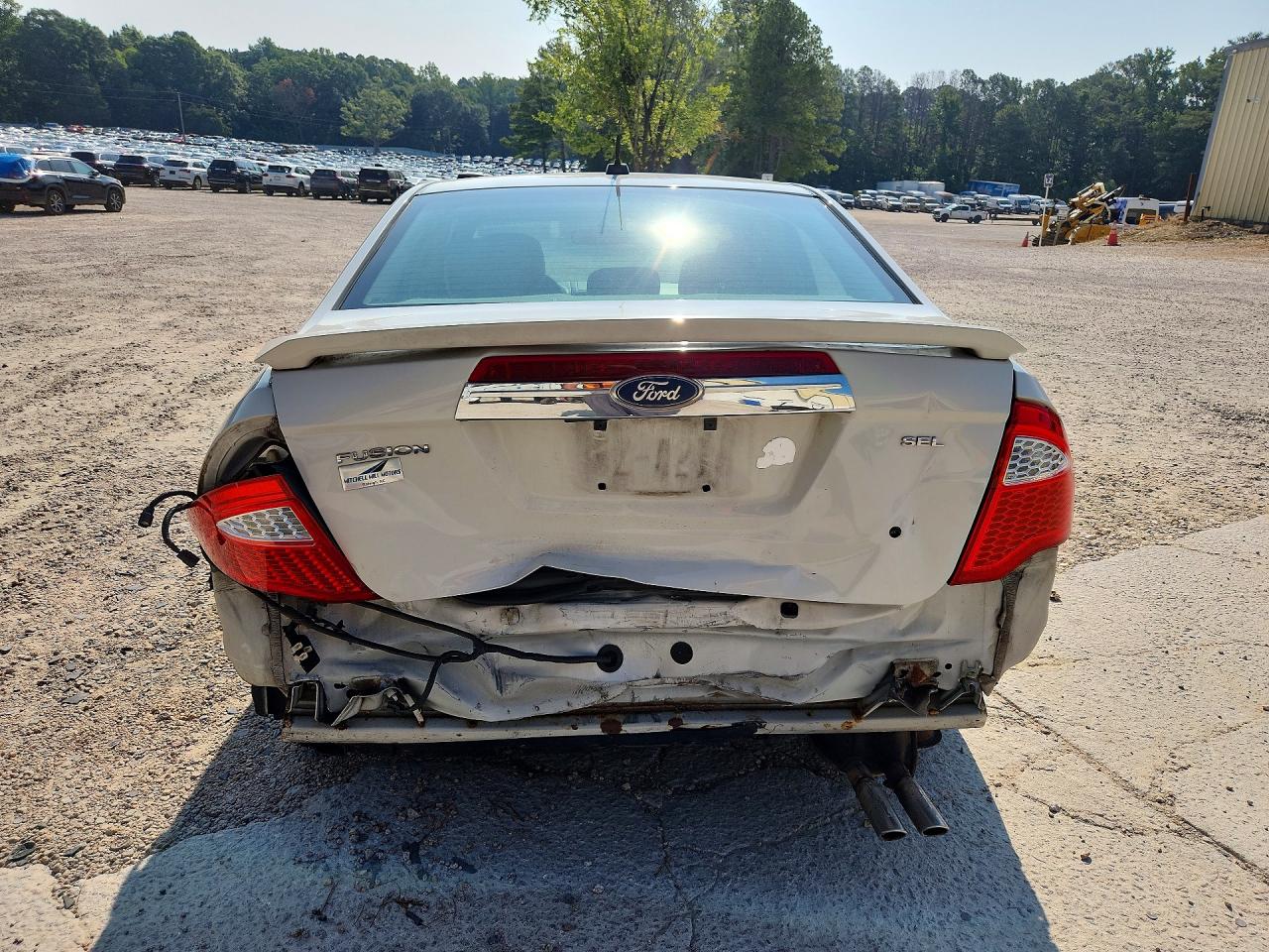 2012 Ford Fusion Sel White vin: 3FAHP0JAXCR206443