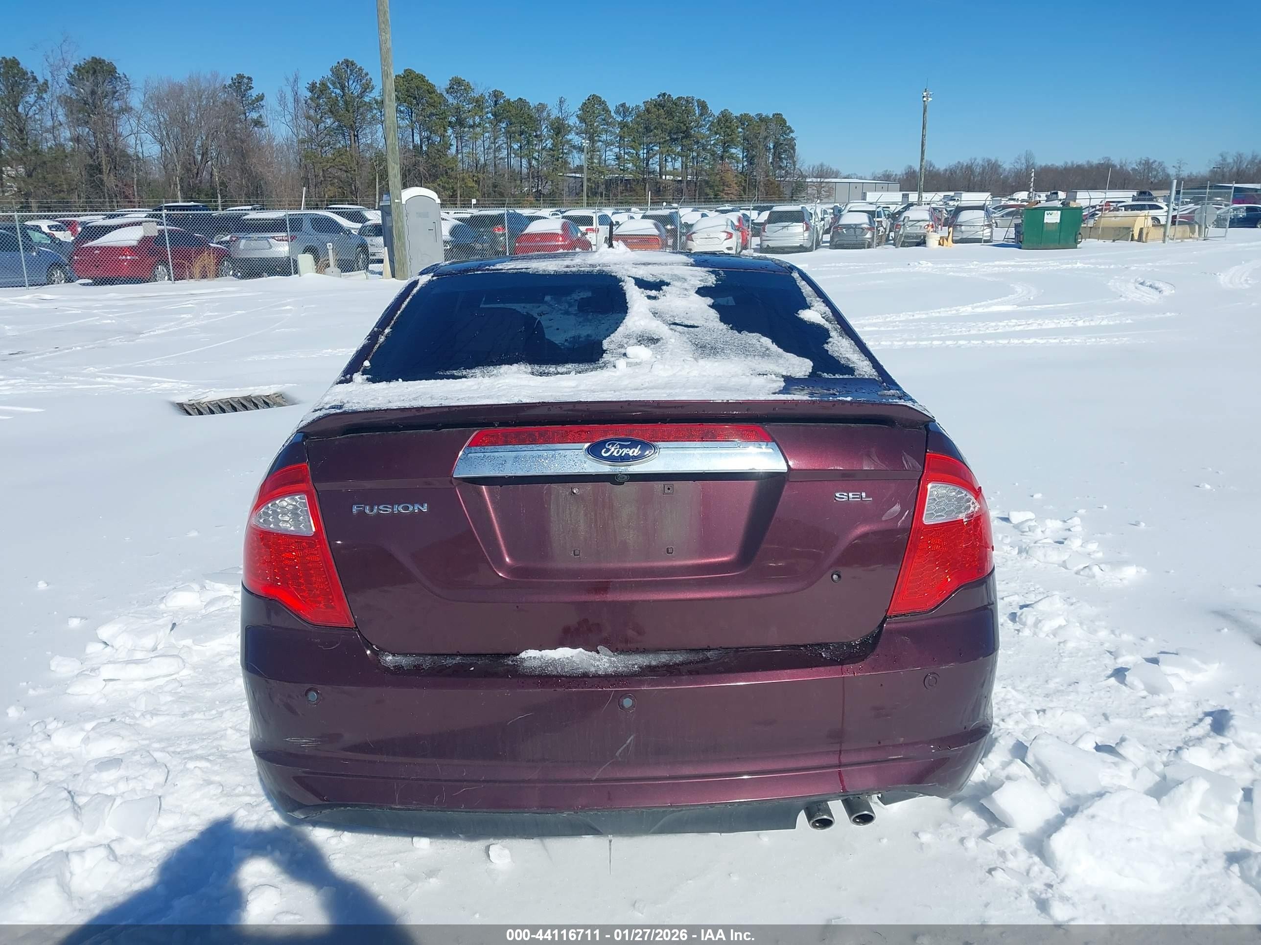 2012 Ford Fusion Sel Maroon vin: 3FAHP0JAXCR283068