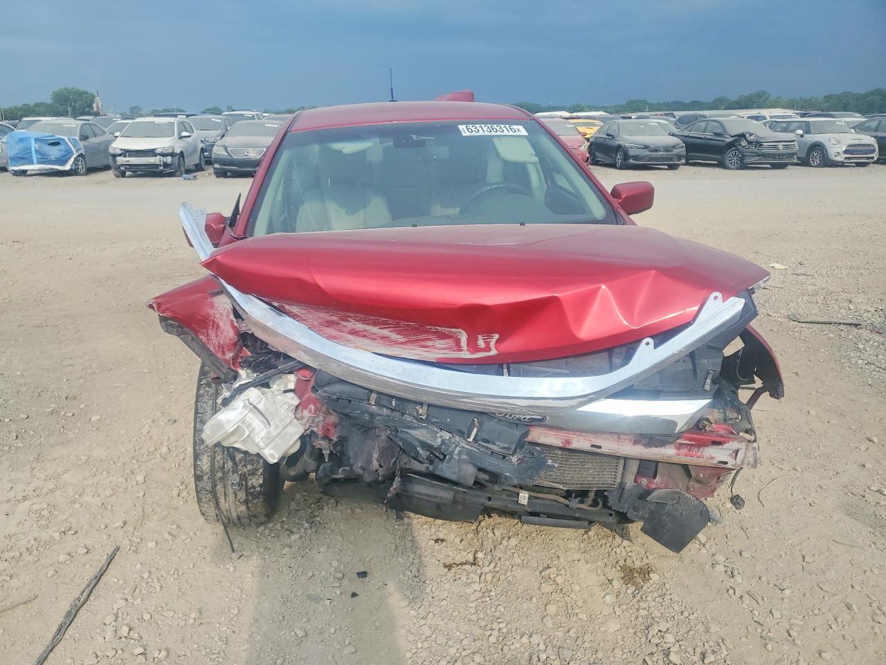 2012 Ford Fusion Sel Red vin: 3FAHP0JAXCR289713
