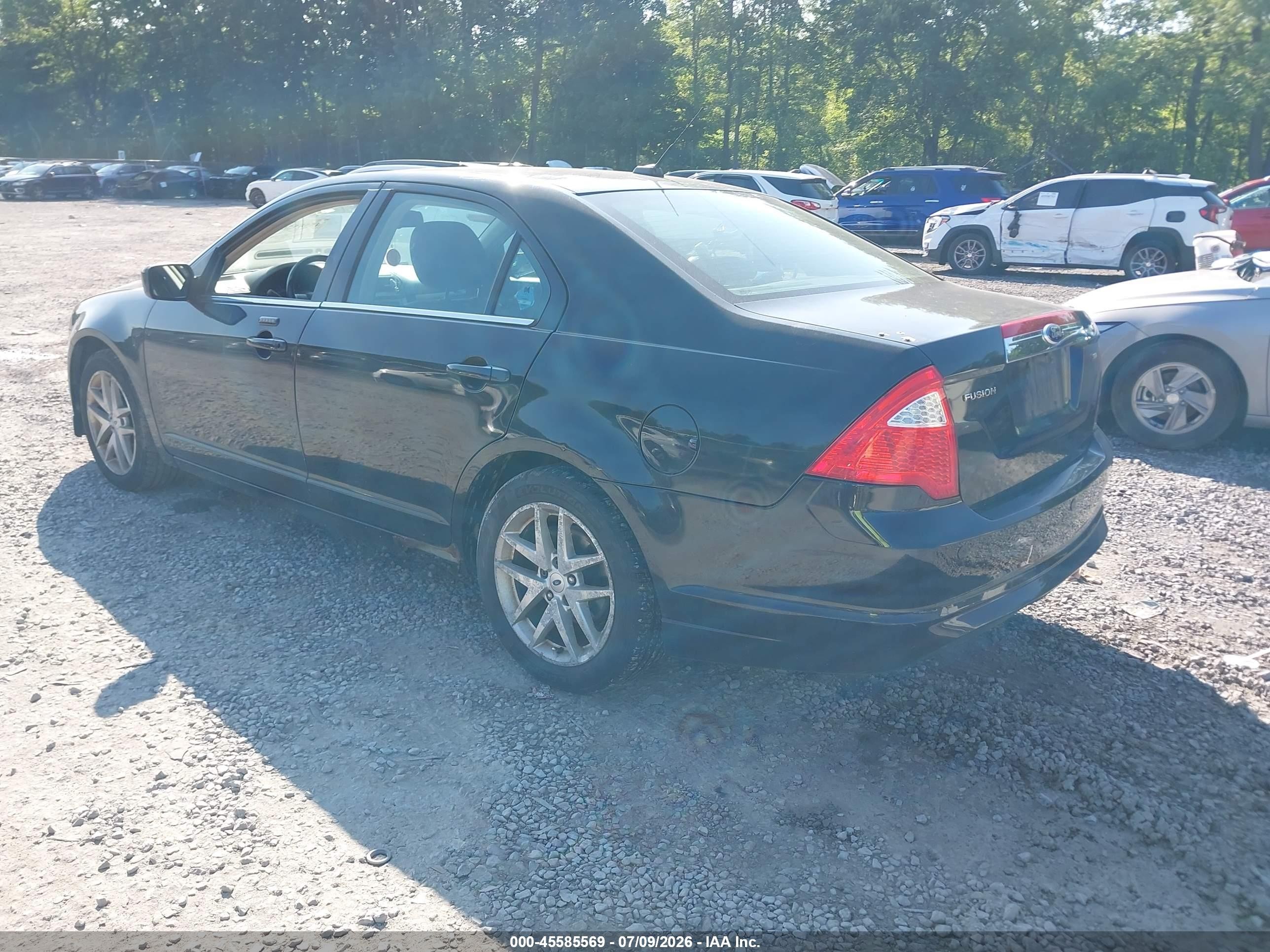 2012 Ford Fusion Sel Black vin: 3FAHP0JAXCR298220