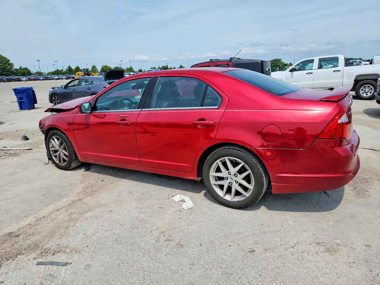 2012 Ford Fusion Sel Red vin: 3FAHP0JAXCR319812