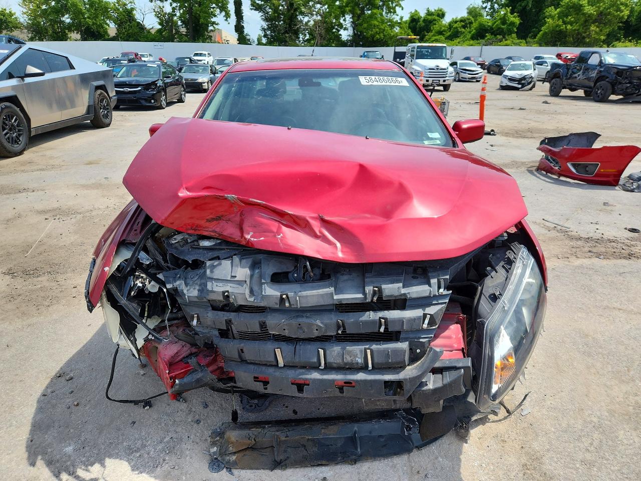 2012 Ford Fusion Sel Red vin: 3FAHP0JAXCR319812