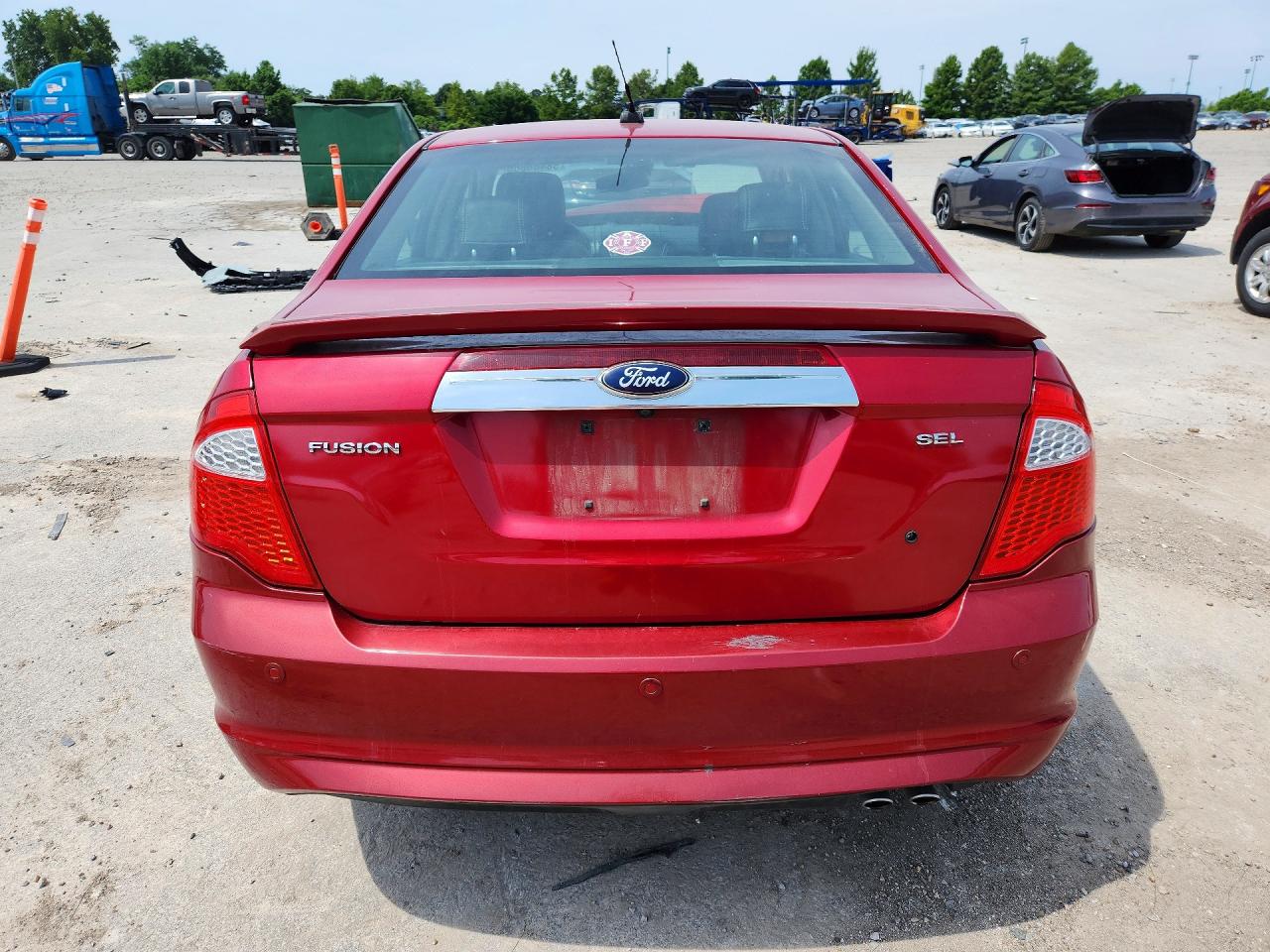 2012 Ford Fusion Sel Red vin: 3FAHP0JAXCR319812