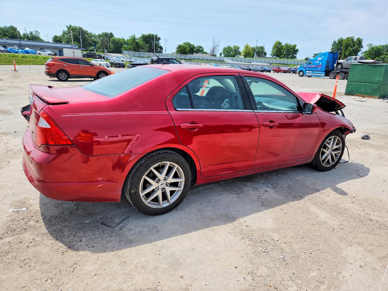 2012 Ford Fusion Sel Red vin: 3FAHP0JAXCR319812