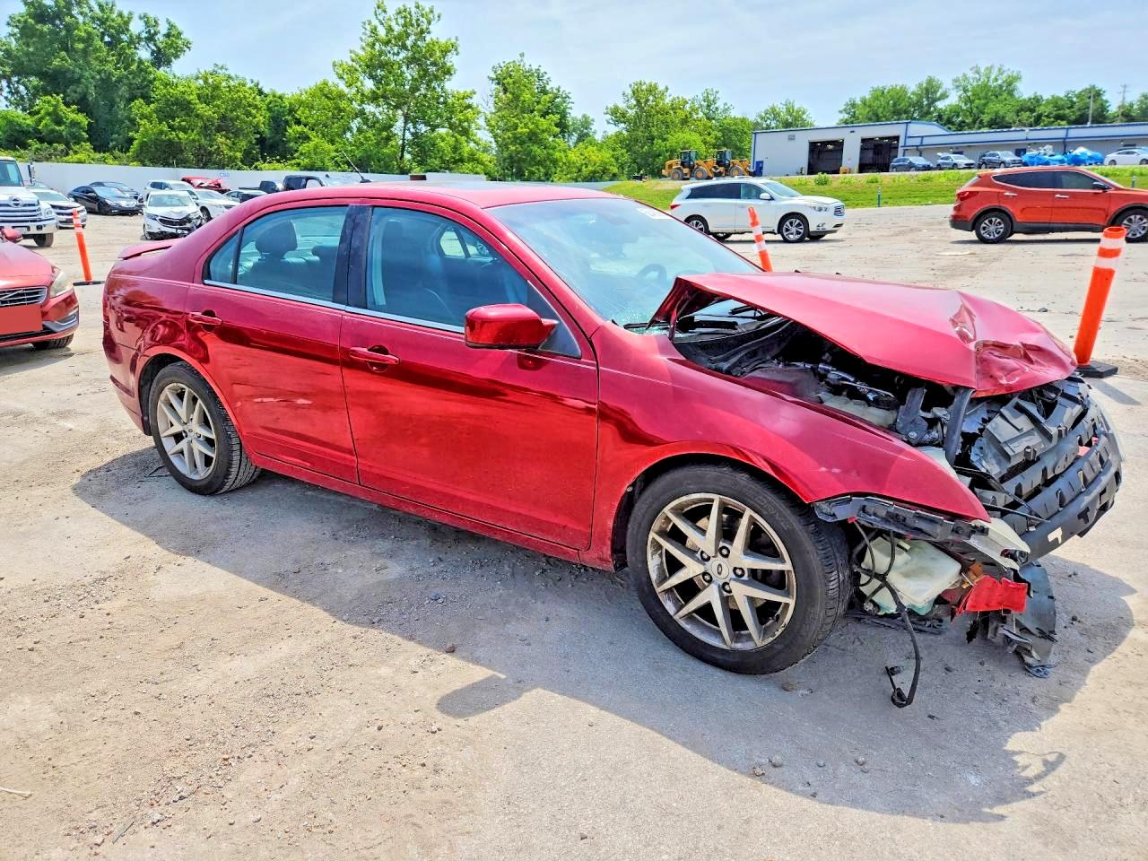 2012 Ford Fusion Sel Red vin: 3FAHP0JAXCR319812