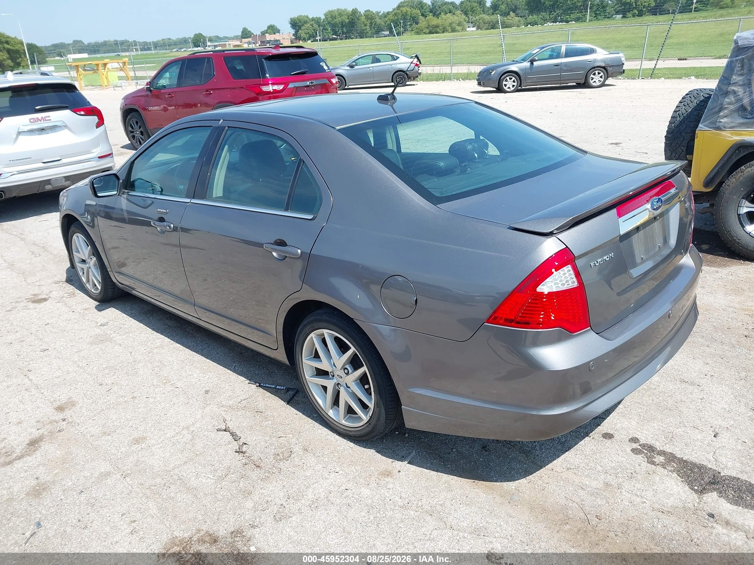 2012 Ford Fusion Sel Gray vin: 3FAHP0JAXCR359114