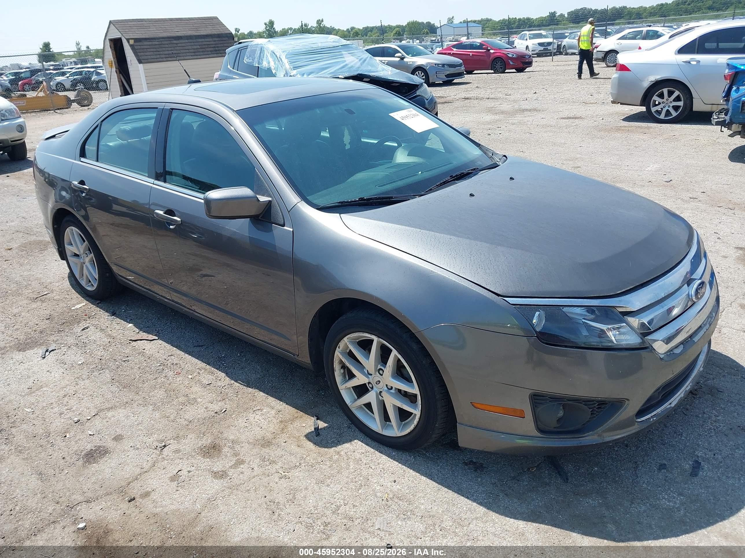 2012 Ford Fusion Sel Gray vin: 3FAHP0JAXCR359114